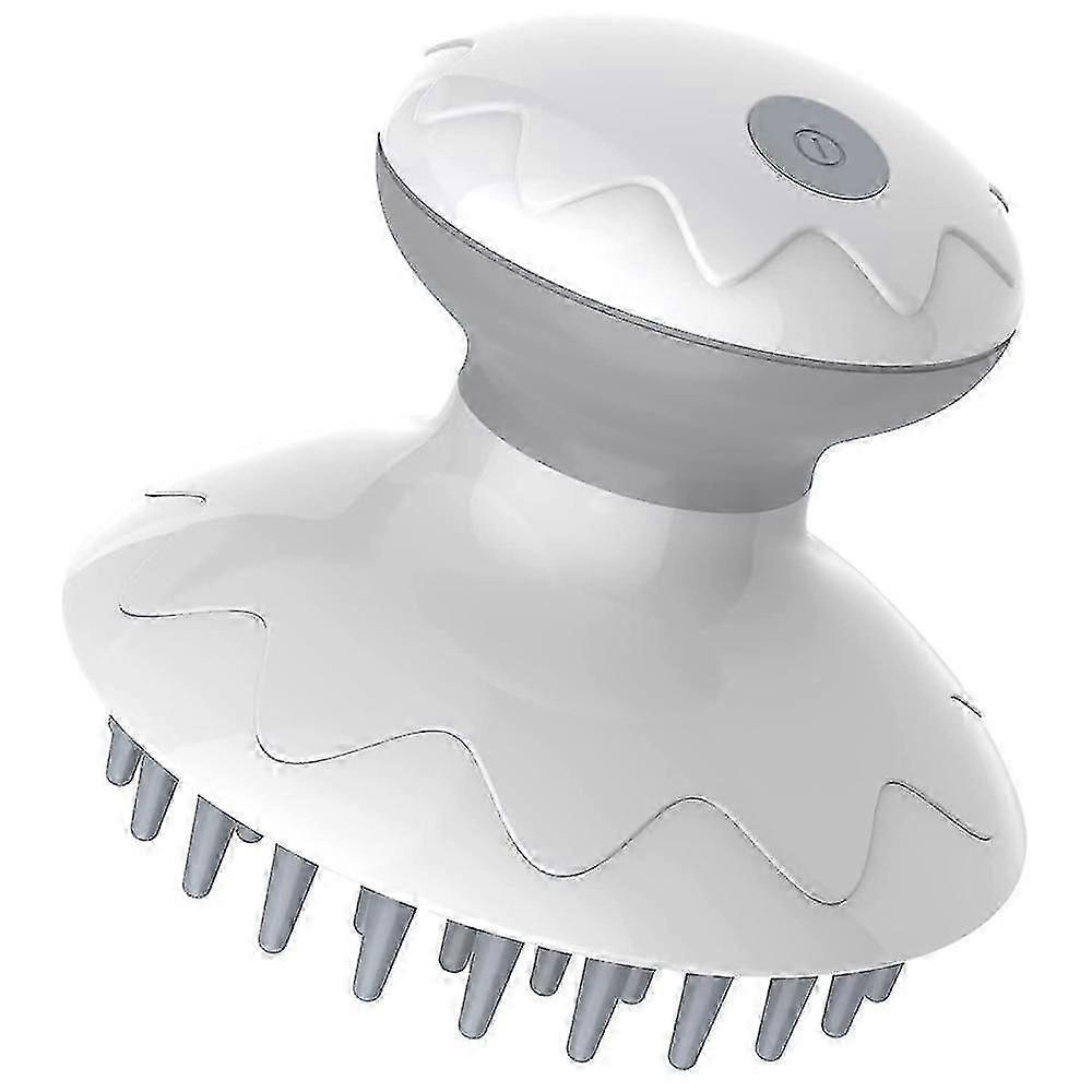 頭皮マッサージ電動ヘッドマッサージャー電動マッサージコーム、帯電防止頭皮リラクゼーションストレスリリーフヘアスクラバーブラシYGWL