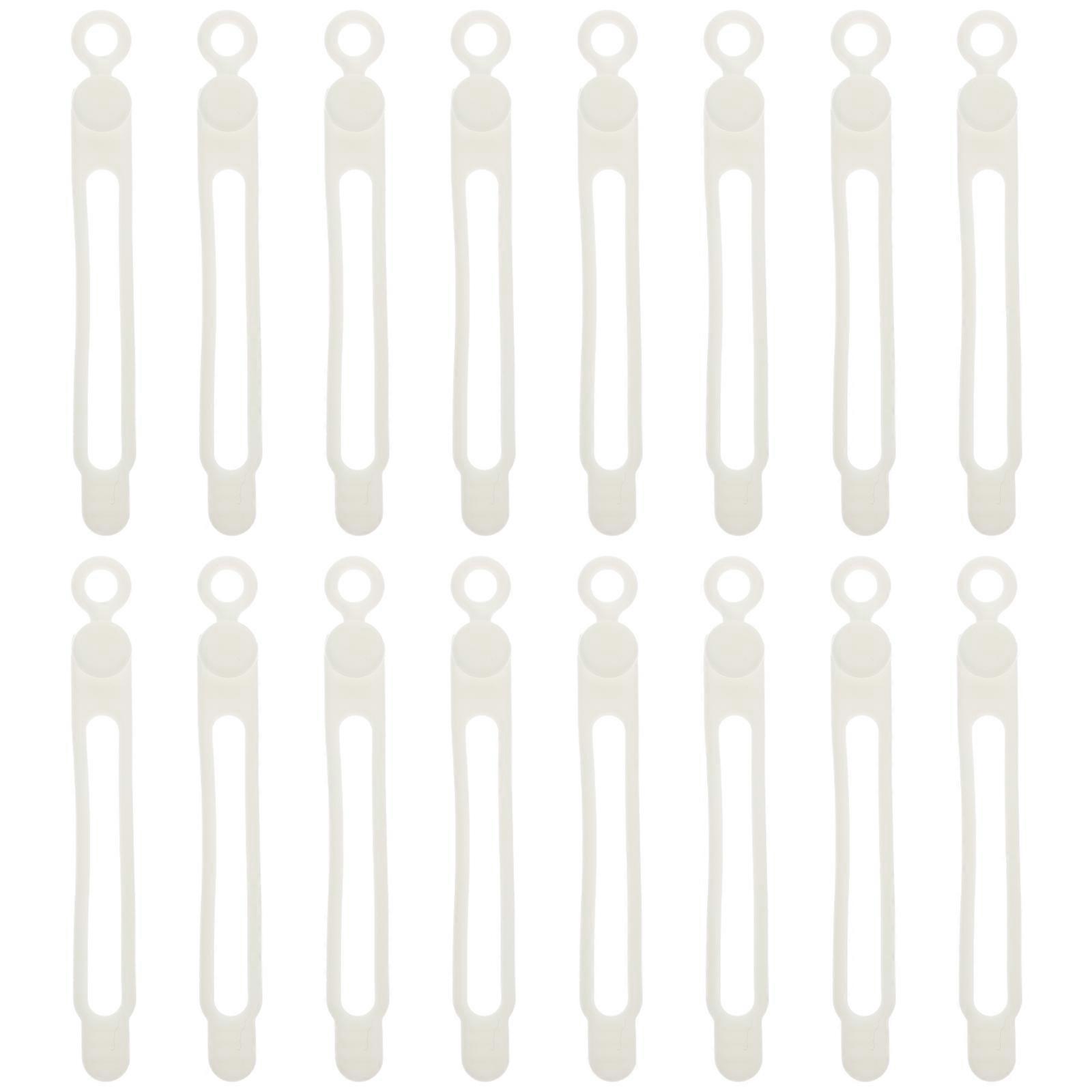 Cable Organizer Silicone Cable Ties Cord Management for Desk 16Pcs