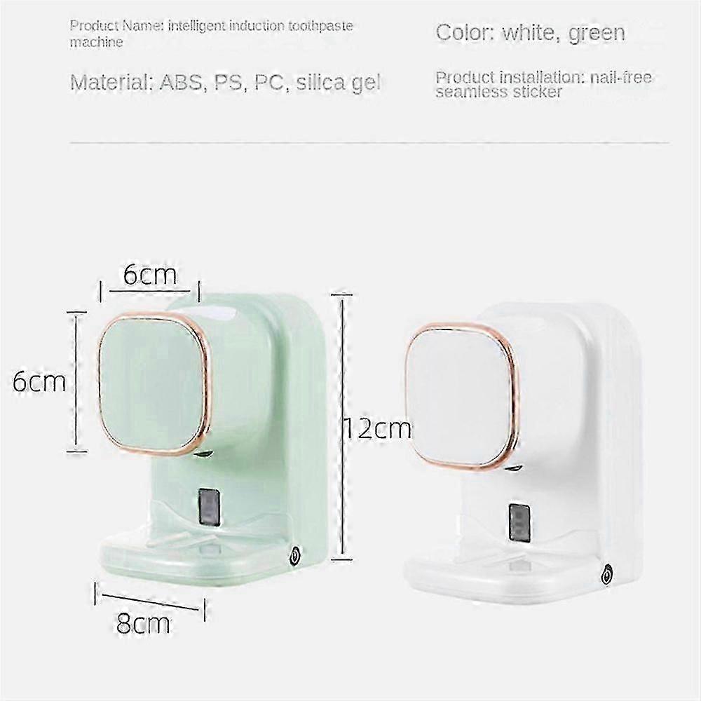 Electric Toothpaste Dispenser, Sensor Automatic Toothpaste Squeezer, Wall-Mounted Bathroom Toothpaste Pump