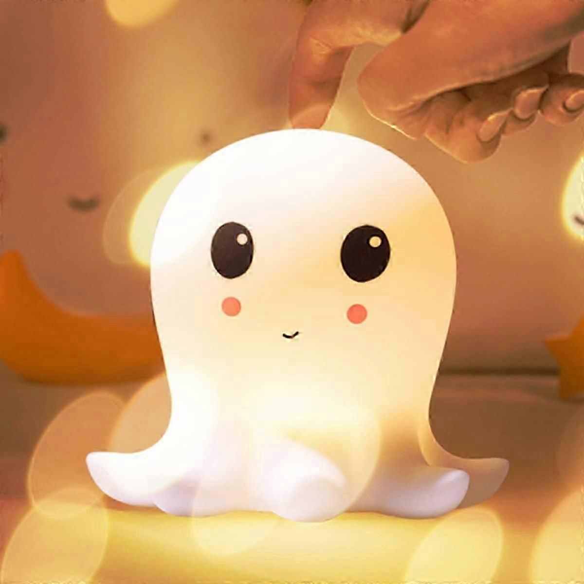 Multicolor LED Night Light - Dimmable Touch Cute Fish Design