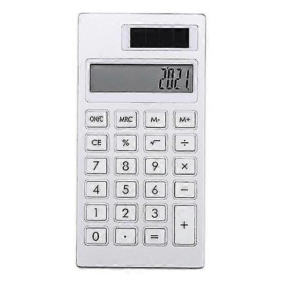 Solar Calculator Easy-to-read 12-Digit Mechanical Calculator with Large LCD Display for Office School Home