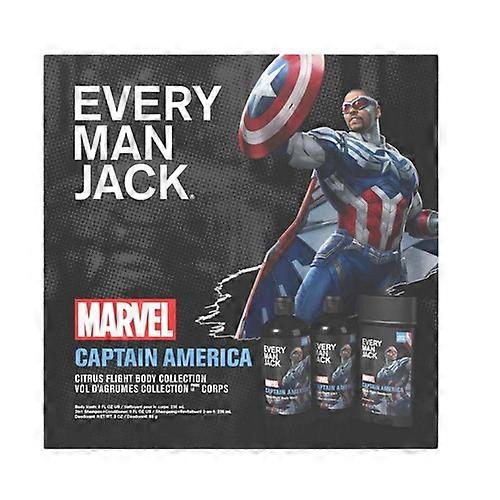 Every Man Jack Marvel Captain America Box Kit, 1 Kit (Pack of 2)