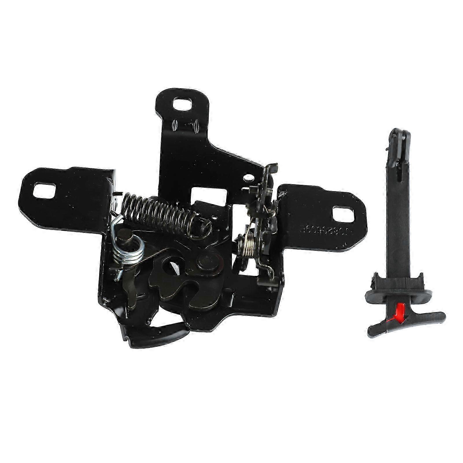 Hood Latch Lock Pull Handle Set Iron Construction High Hardness Long Lasting 1J0823509 for Bora hwy