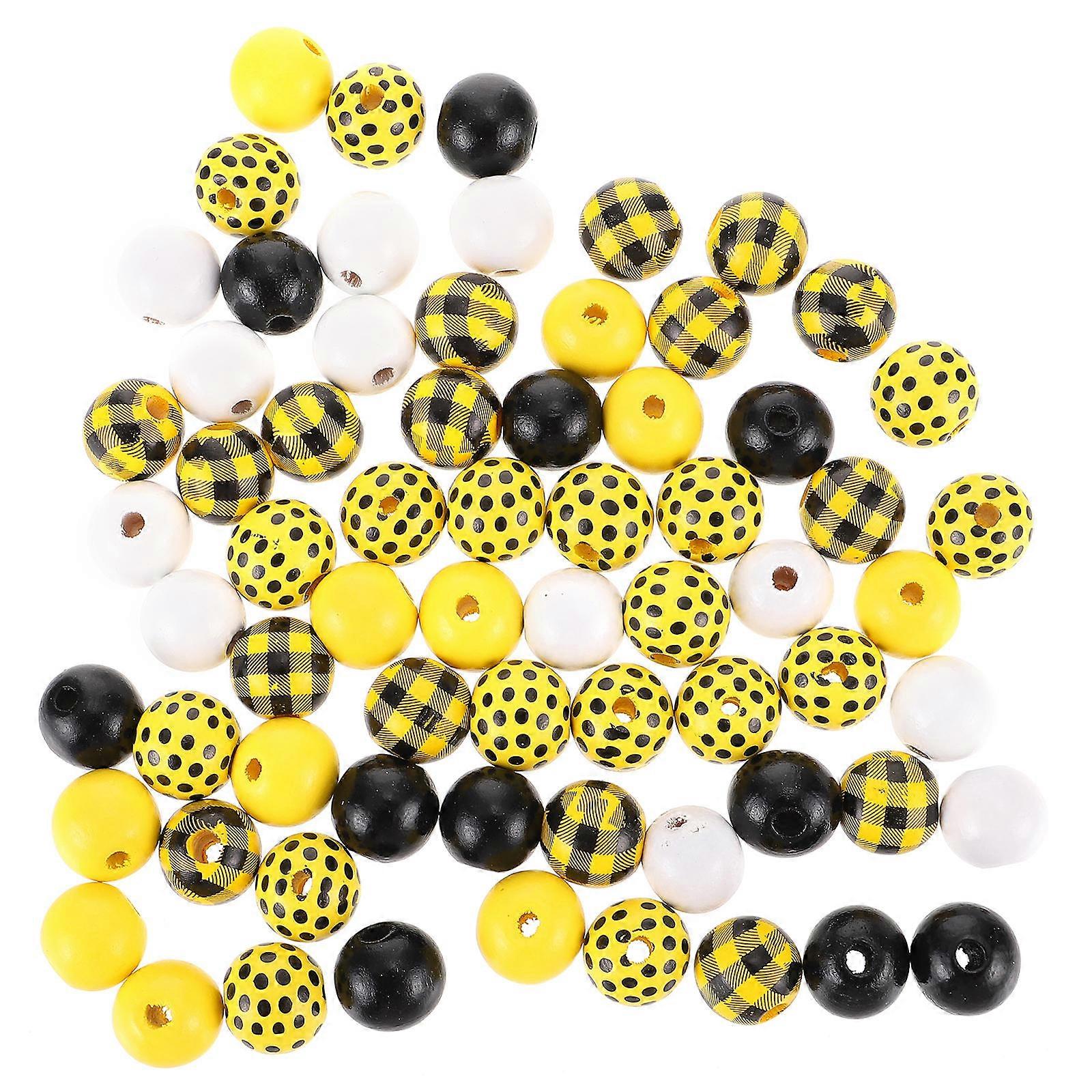 150pcs Decorative Wooden Beads for DIY Crafts – Multi Purpose Bead Supply for Bracelets, Necklaces & Home Decor – Durable, Skin Friendly & Safe