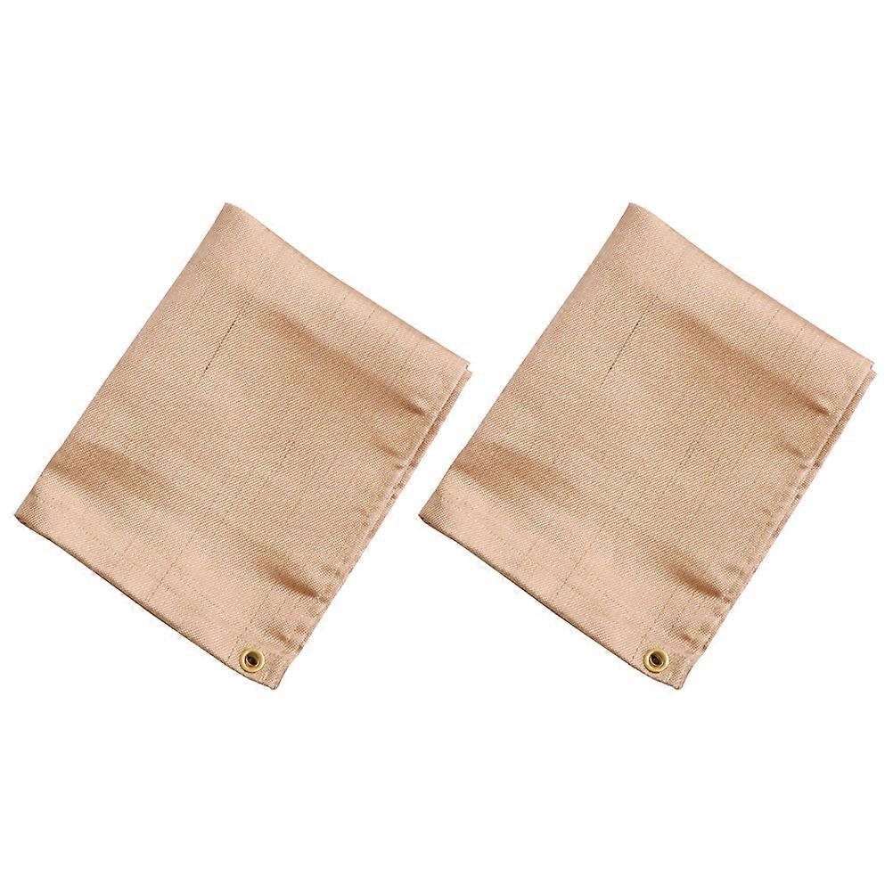 Fireproof Camping Insulation Mats Heat Shield for Outdoor Cooking Emergency Fire Blankets Oil Resistant 2pcs Set