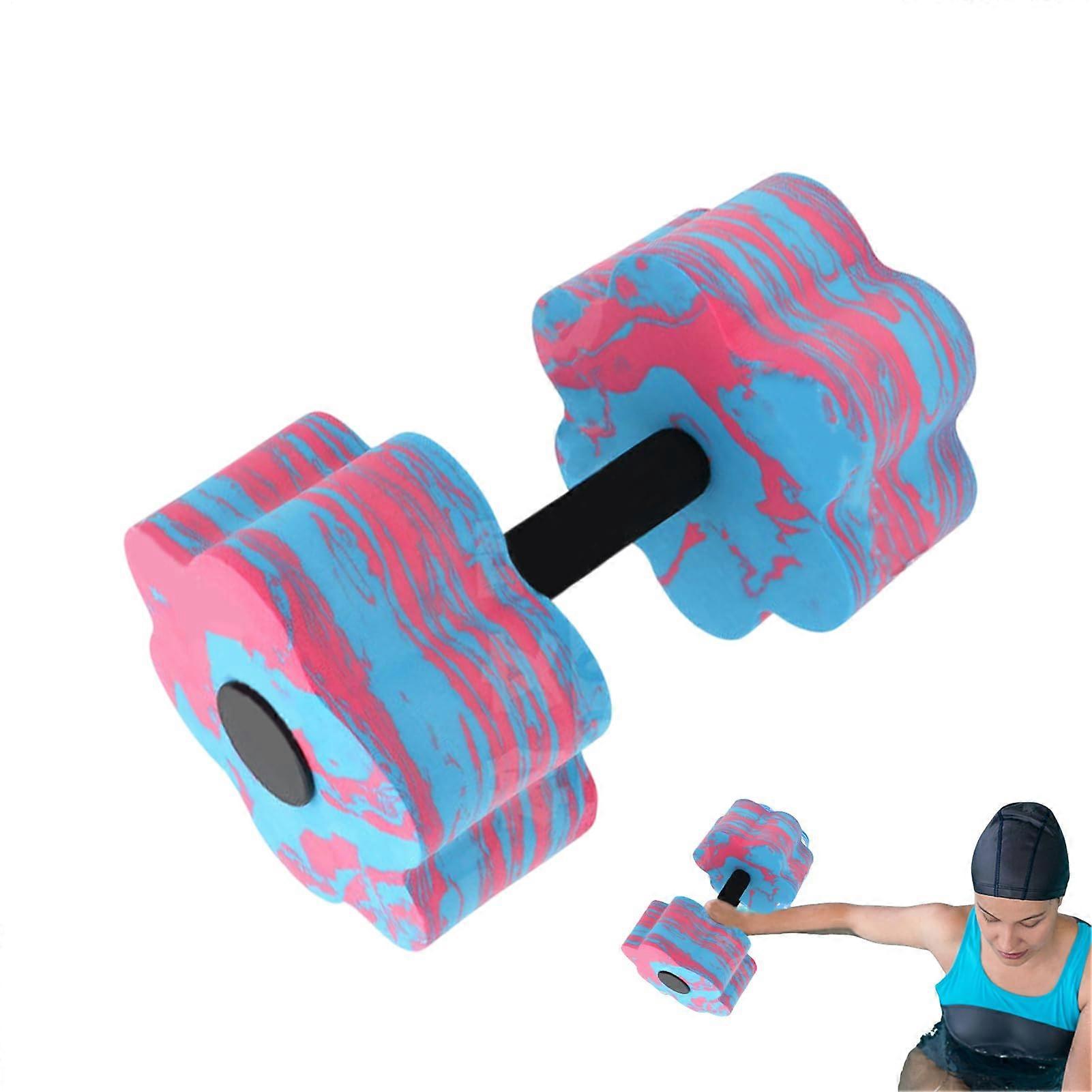 Water Dumbbells for Pool Exercises Reusable Training Gear, Red