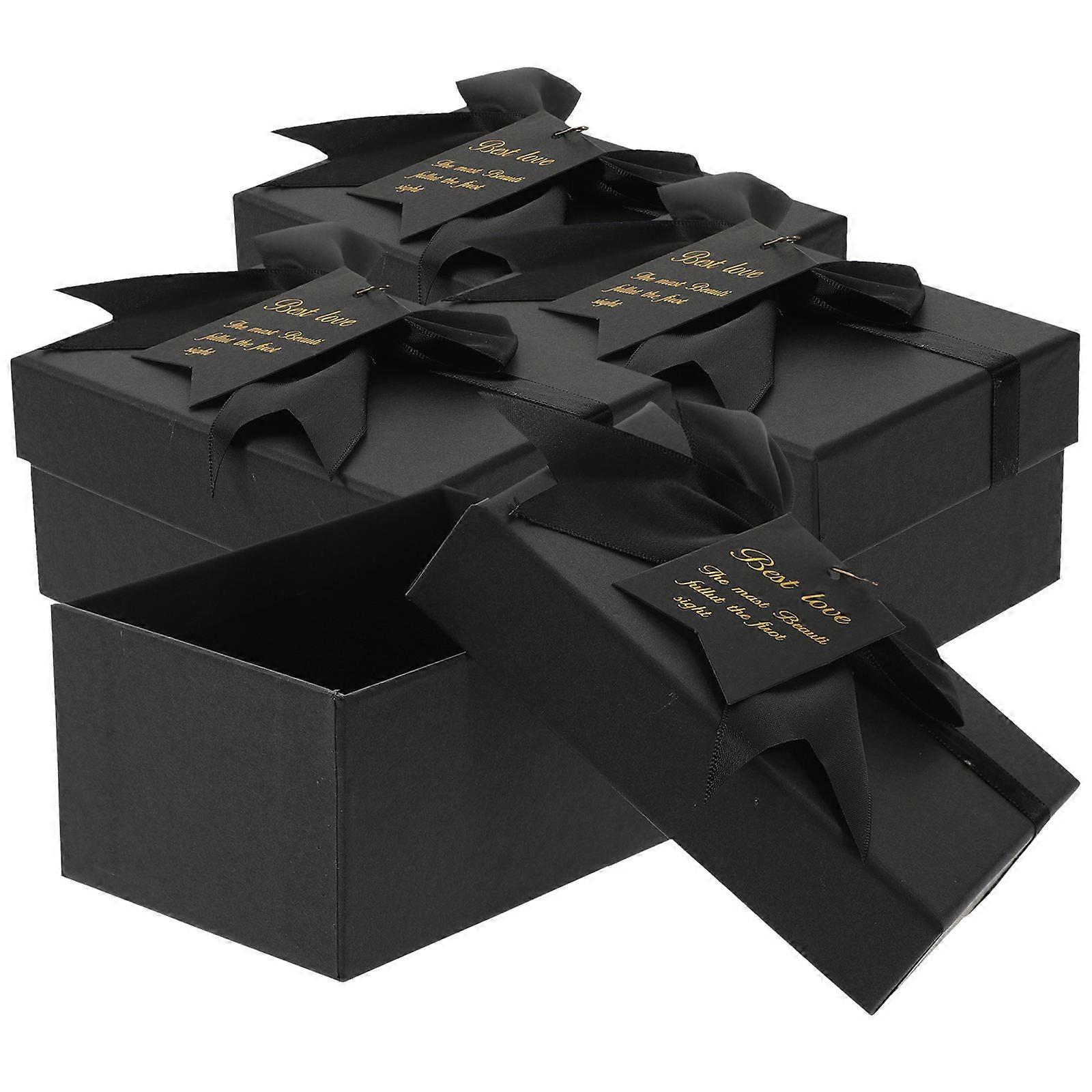 Cosmetics present Container Paper present Boxes Elegant Style Storage For Wedding 14x10x7cm 4Set