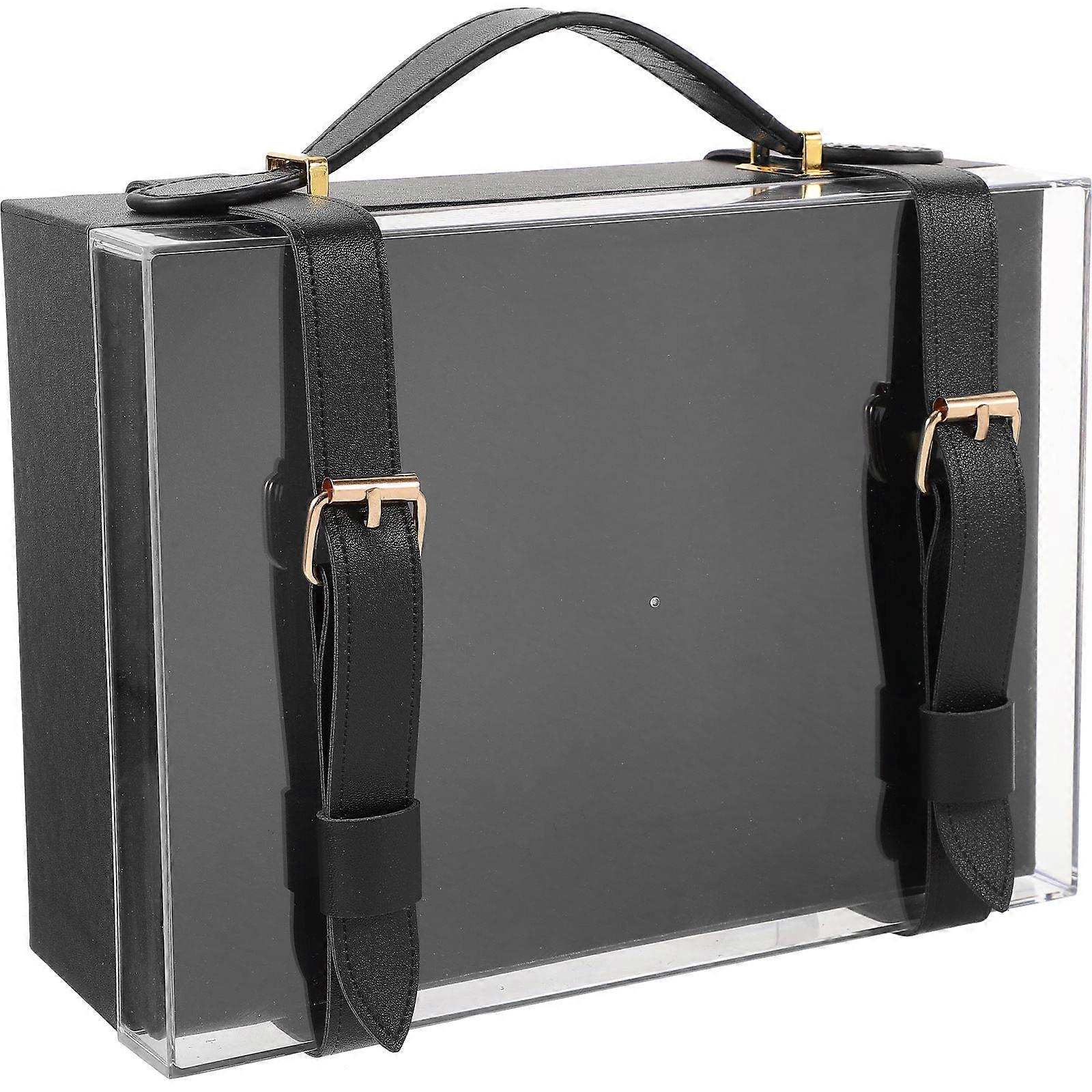 present Wrapping Boxes Acrylic Display Box Travel Jewelry Case Holiday Presents 1Set