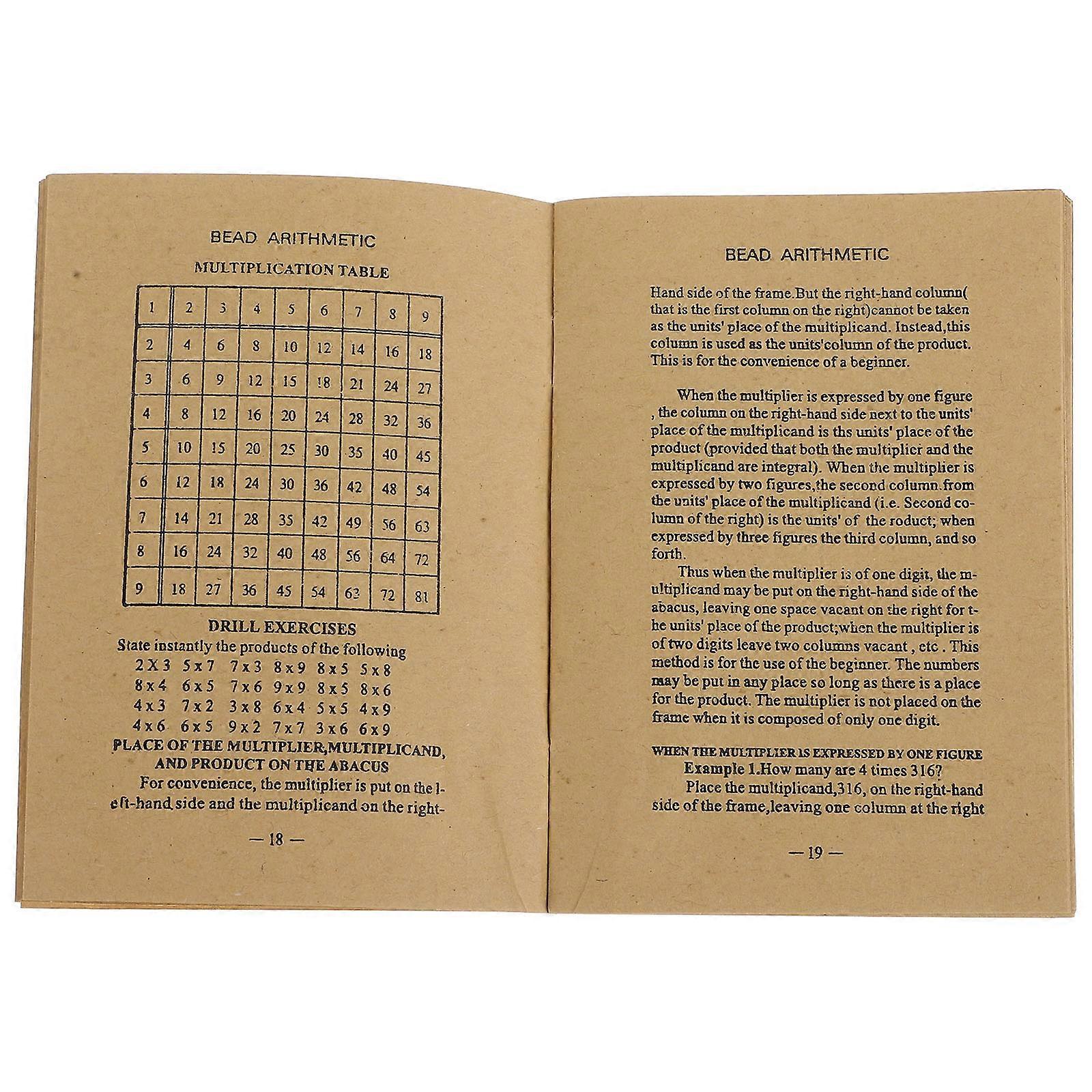Rules Manual Chinese Abacus Learning Guidebook For Educational Purposes Mathematical Enhancement 1Set