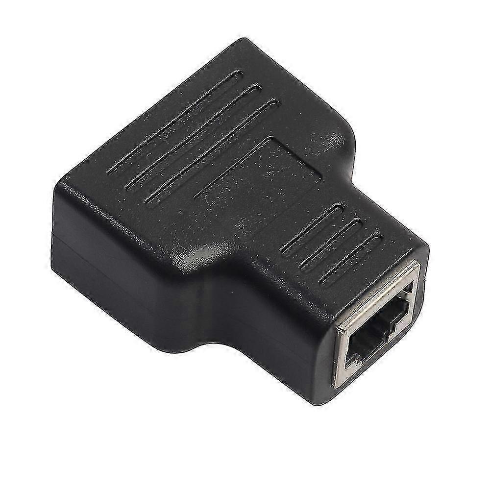 Rj45 Splitter Adapter 1 To 2 Dual Female Port Cat 5/Cat 6 Lan Ethernet Socket