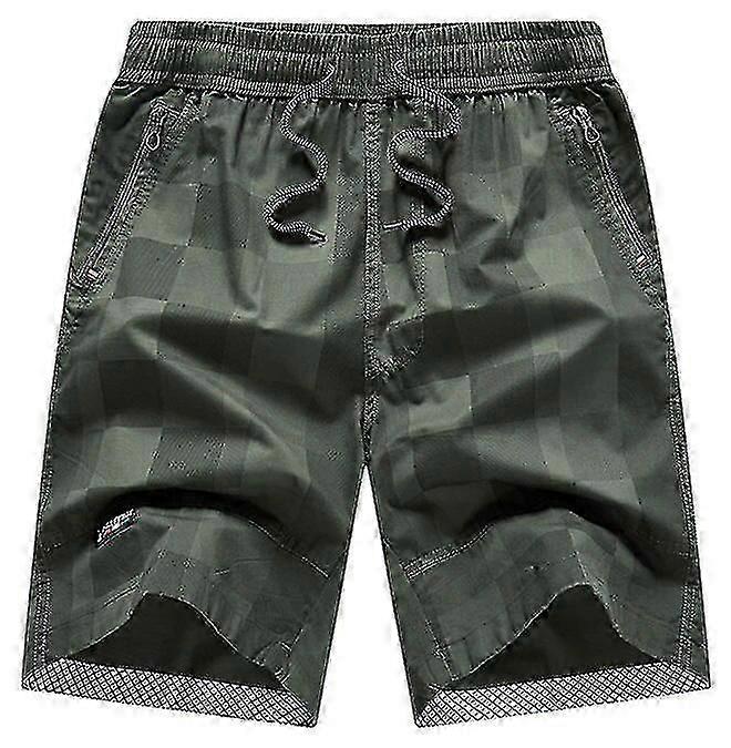 2023 Men's Summer Casual Cargo Shorts Cotton Beach Bermuda Joggers Breathable Shorts