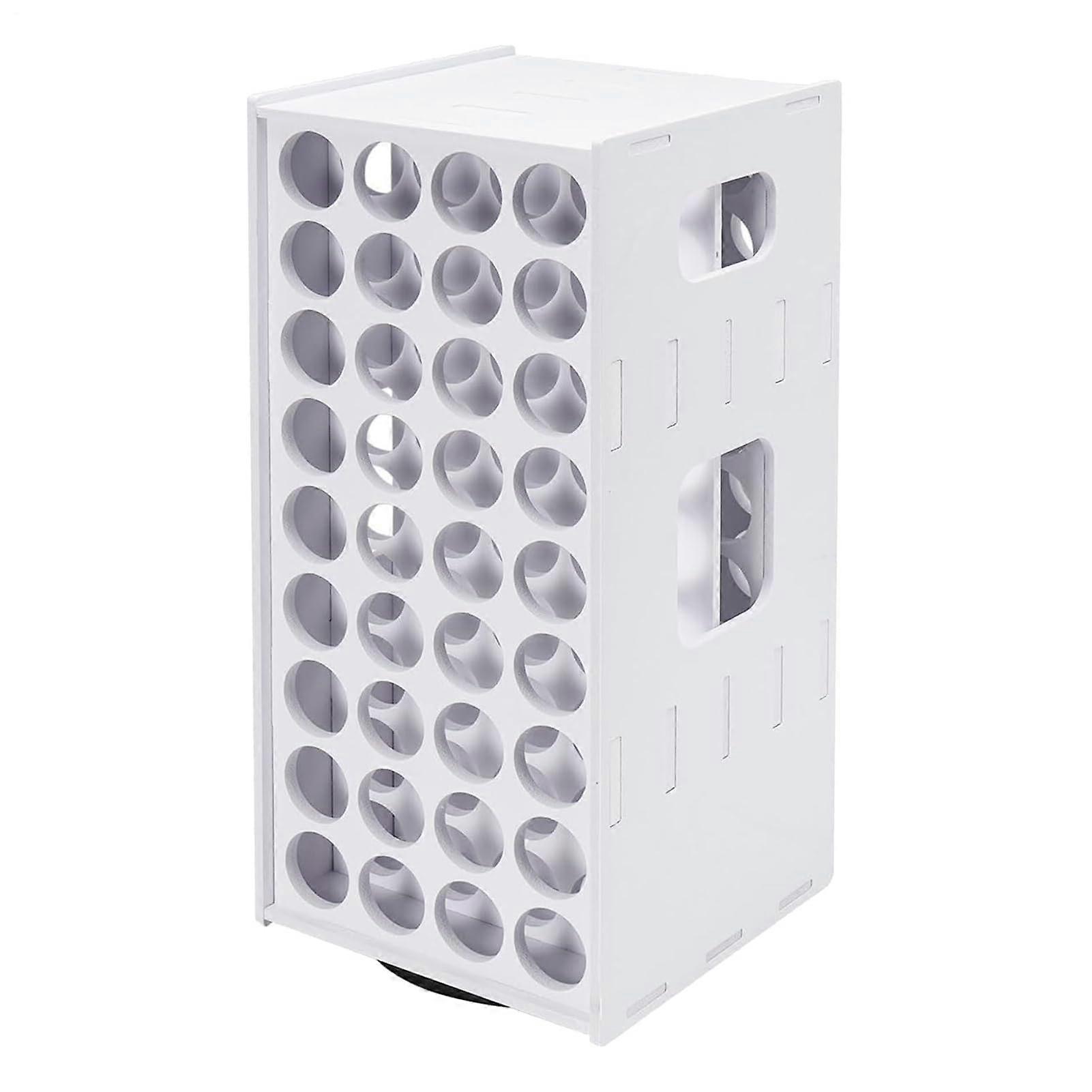 Painting Organizer for Crafts - 72 Holes Vertical Paint Stand with 360 Degree Rotation for 2oz Paint Bottles