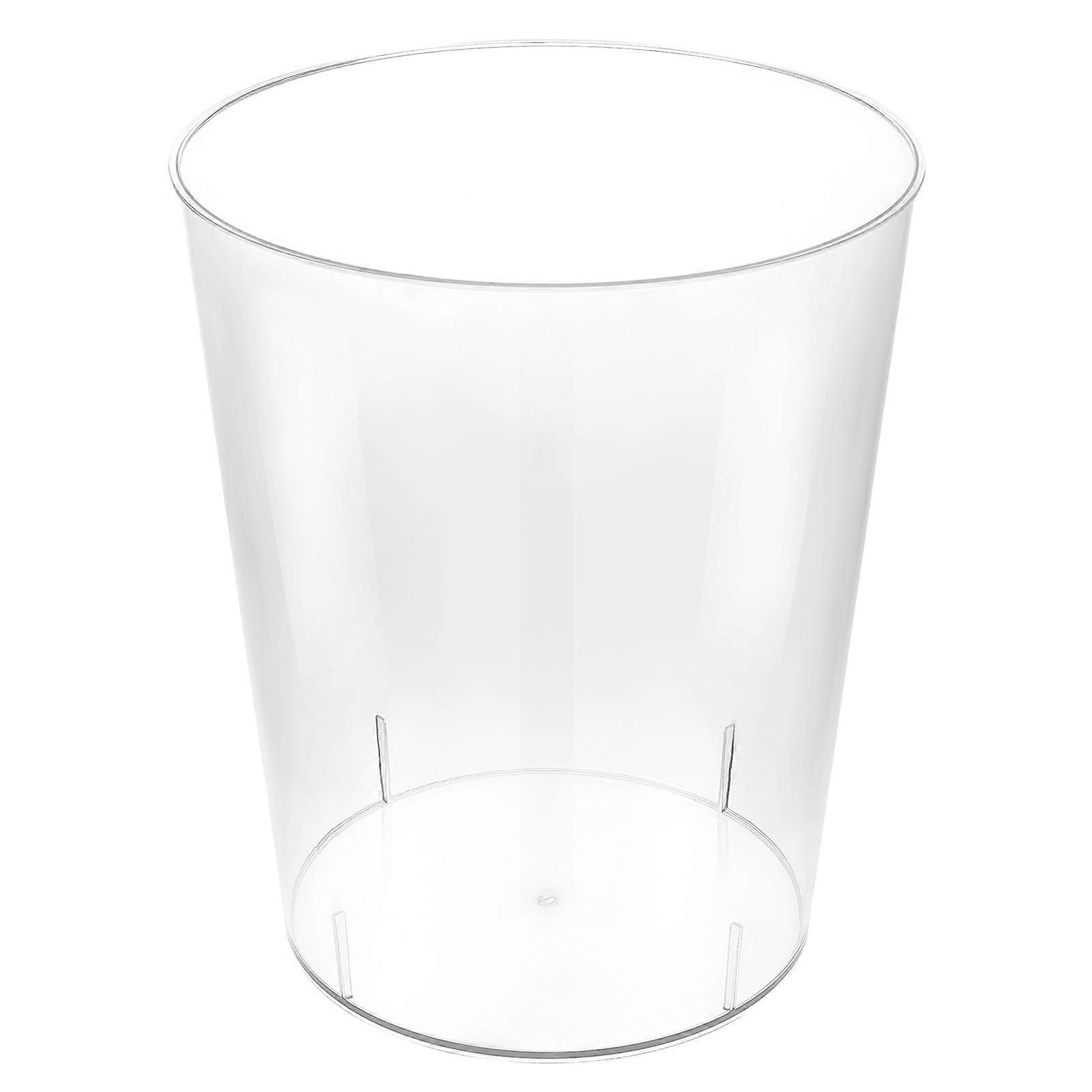 Transparent Waste Bin for Storage Use Practical PET Material Suitable for Bathrooms and Bedrooms