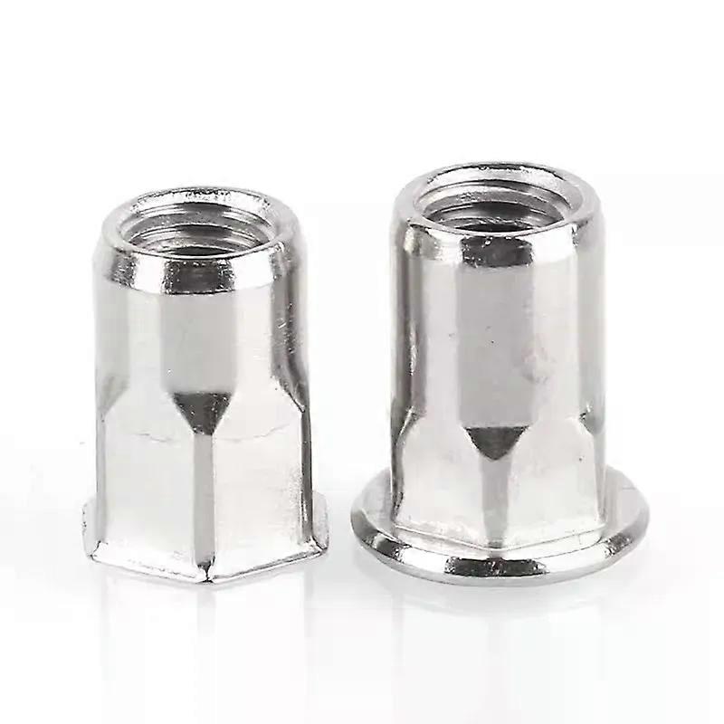 304 rustfritt stål rivnut halv sekskantet kropp naglemutter innsatshette