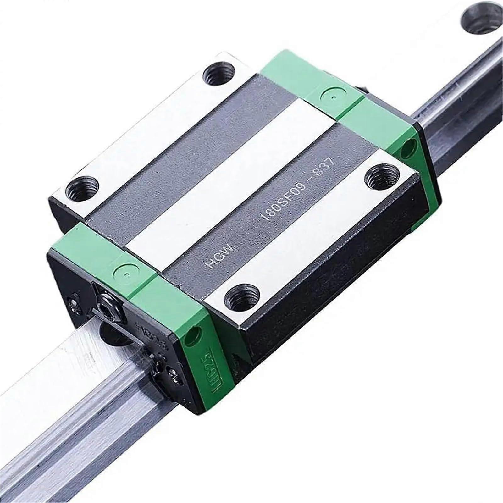 HGW15 Linear Guide Rail Set 500 mm, 2piece, flangemounted slider, precision carbon steel, durable system