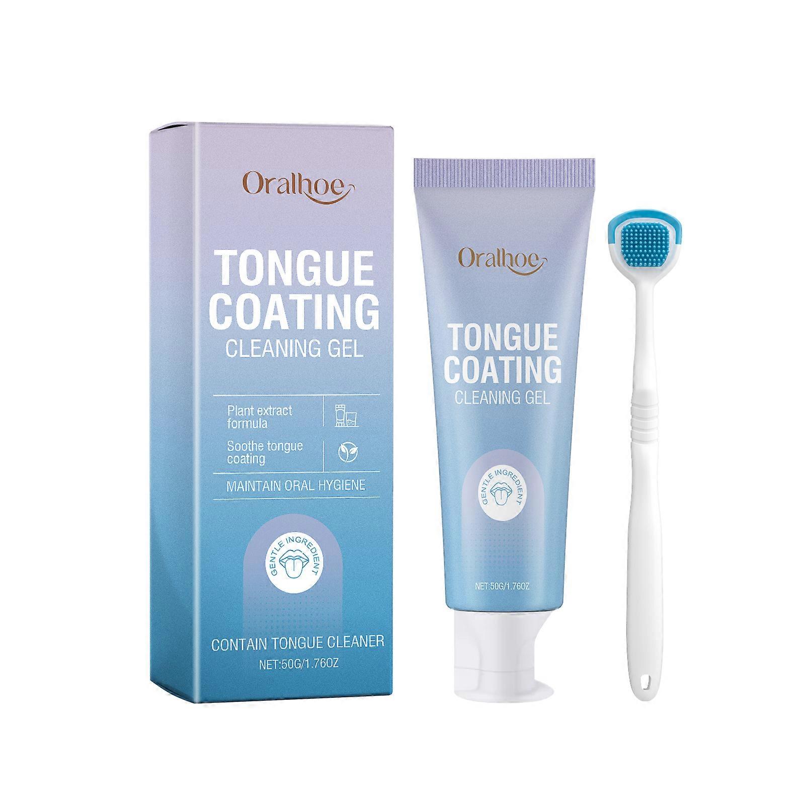 Mint & Vitamin E Tongue Cleaning Gel for Fresh Breath & Oral Comfort