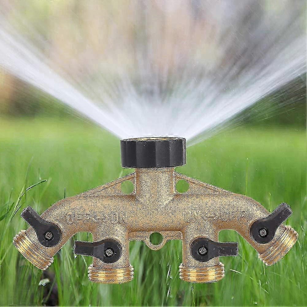 Brass Garden Hose Diverter 3/4 Inch Faucet Diverter Stop Connector Hose Connector