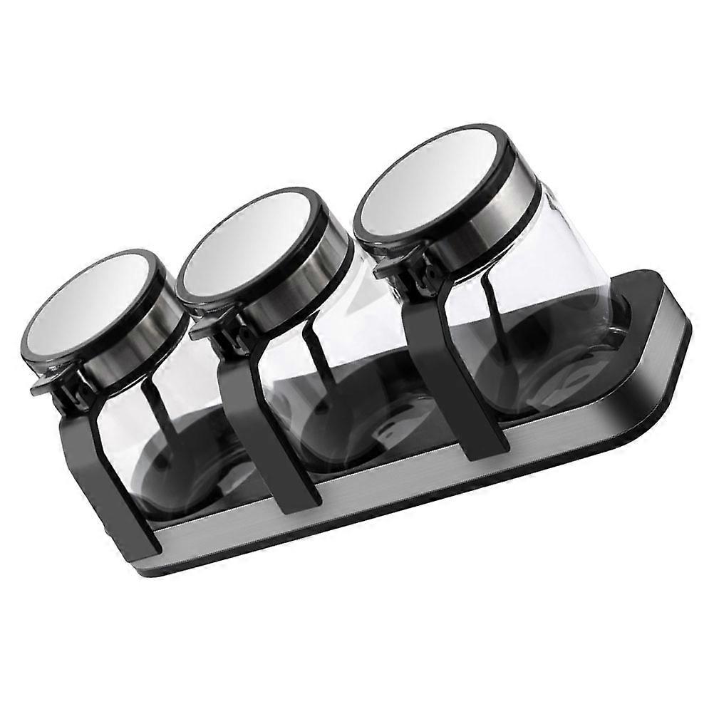 Glass Condiments Container Flavor Container For Kitchenware High Temperature Resistance 10.89X4.64X3.26in 1Set
