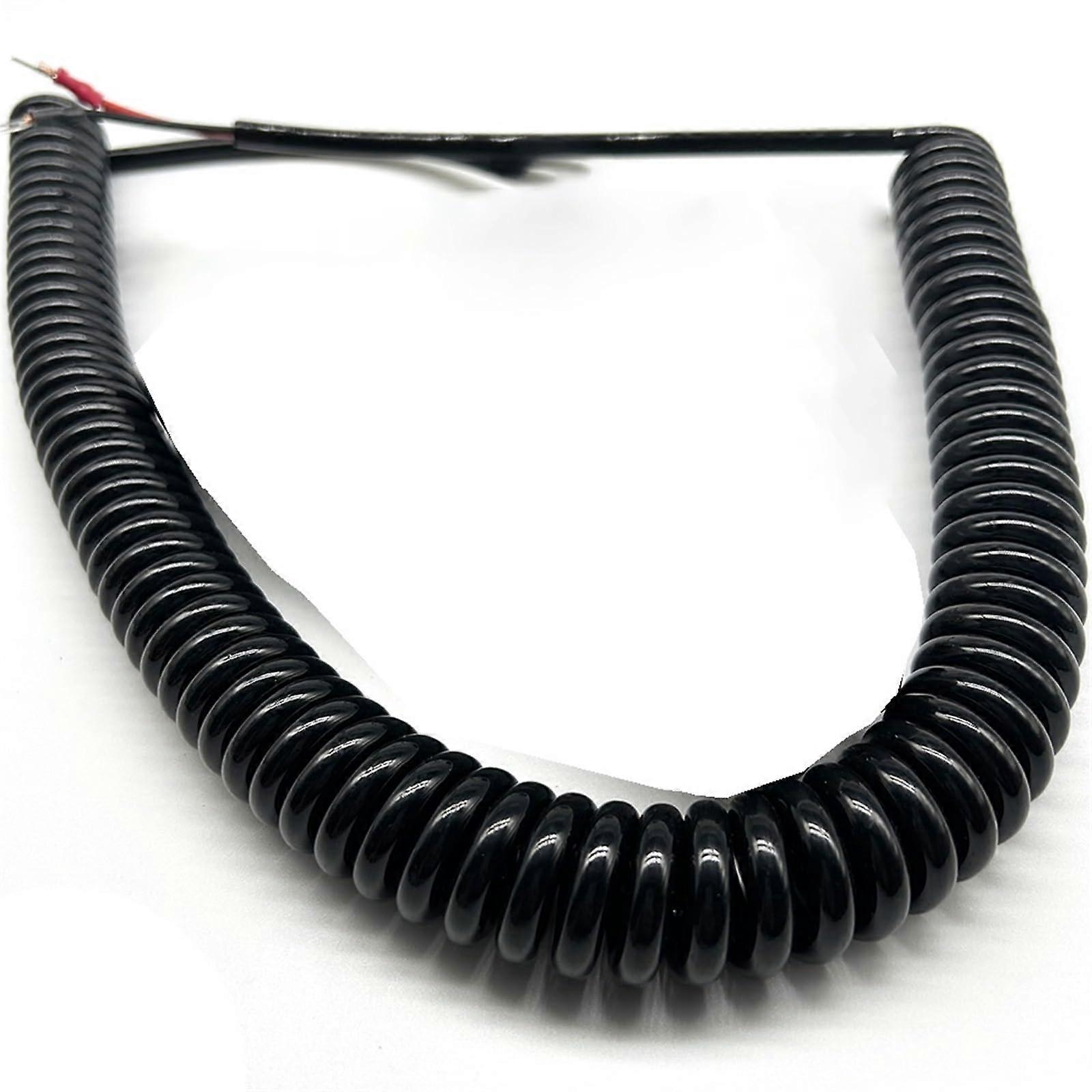 Flexible Cable, 2 Cores, 0.5mm Spring Wire, Extends to 3 Meters