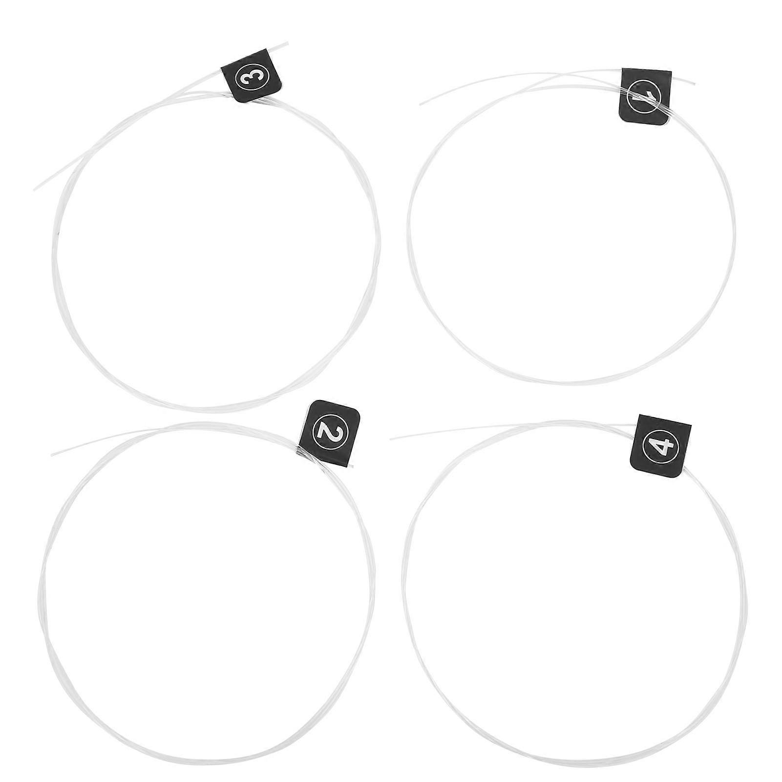 4Pcs Fluorocarbon String Stringed Instrument Parts for Guitar or Ukulele Universal Strings