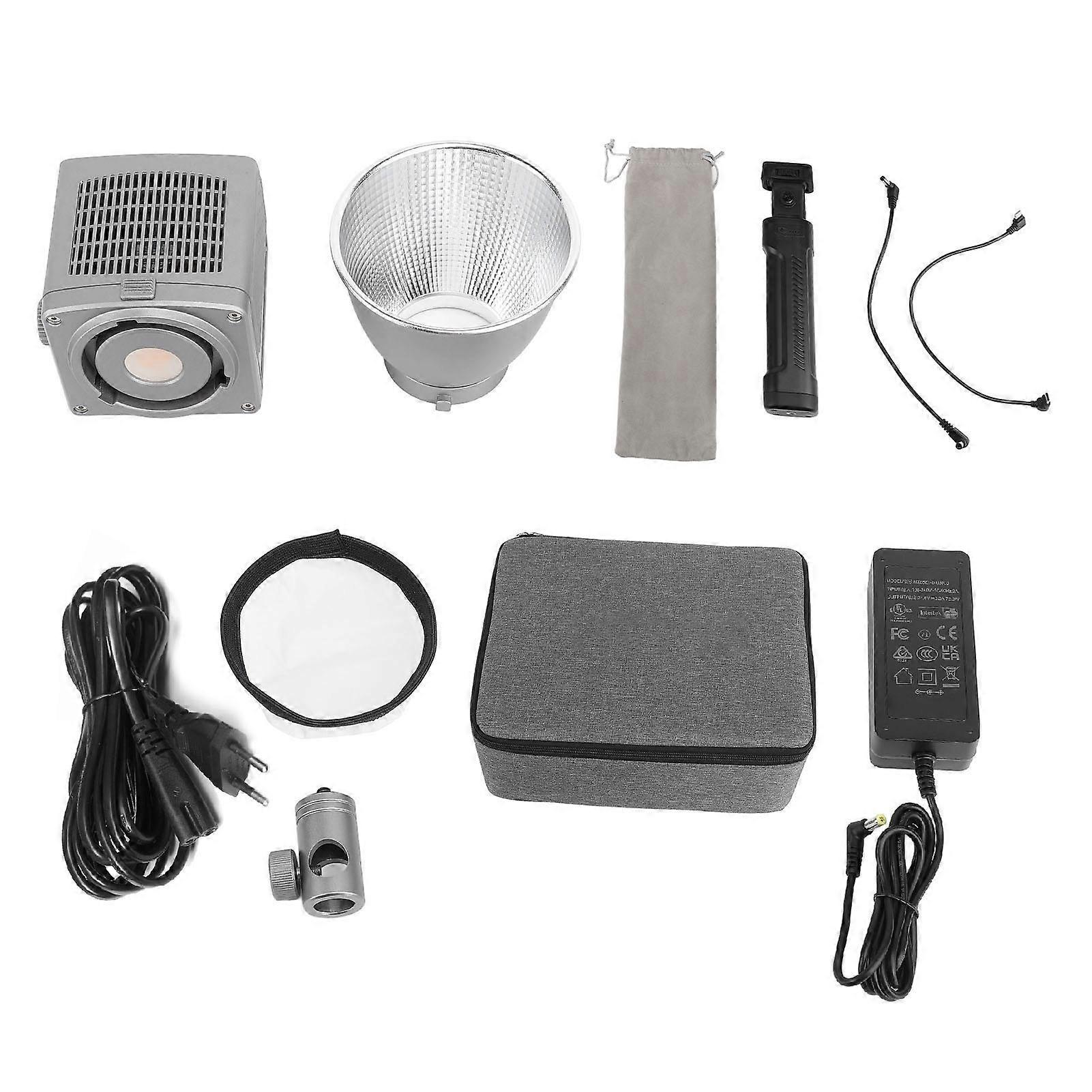 Portable COB Video Light with Battery Handle, APP Control, Adjustable Color Temperature