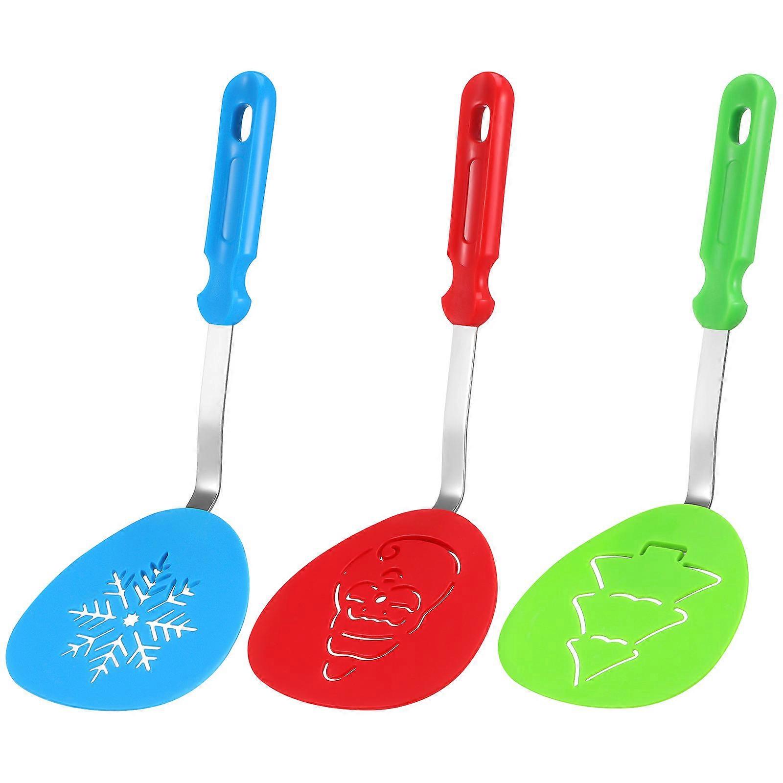 Heat-Resistant Wok Spatulas Ergonomic Non-Scratch Cooking Kitchen Utensils 3Pcs
