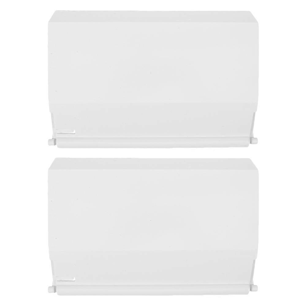 Durable White PVC Pool Skimmer Flap Door for Replacement 2 Pieces Fits Most Pools Keeps Pool Clean