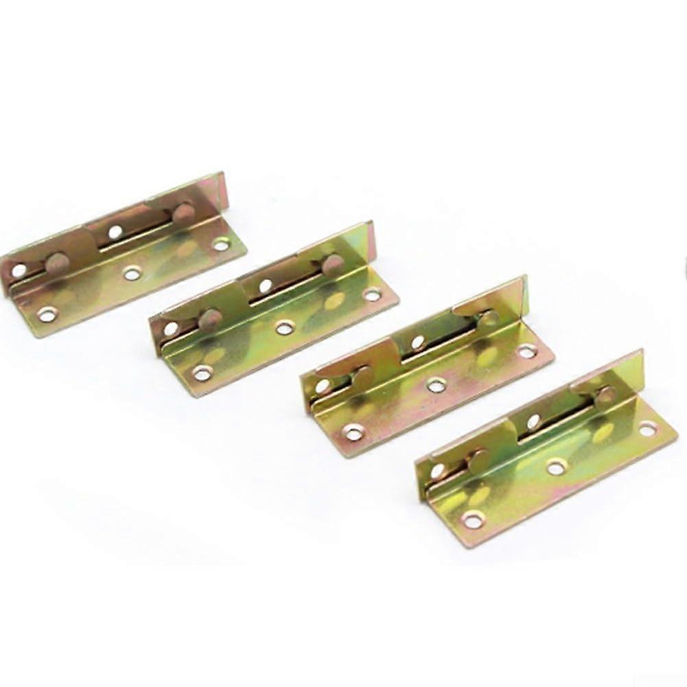 4 Sets Cold Rolled Steel Reinforcement Non Plug Connectors for Bed Furniture