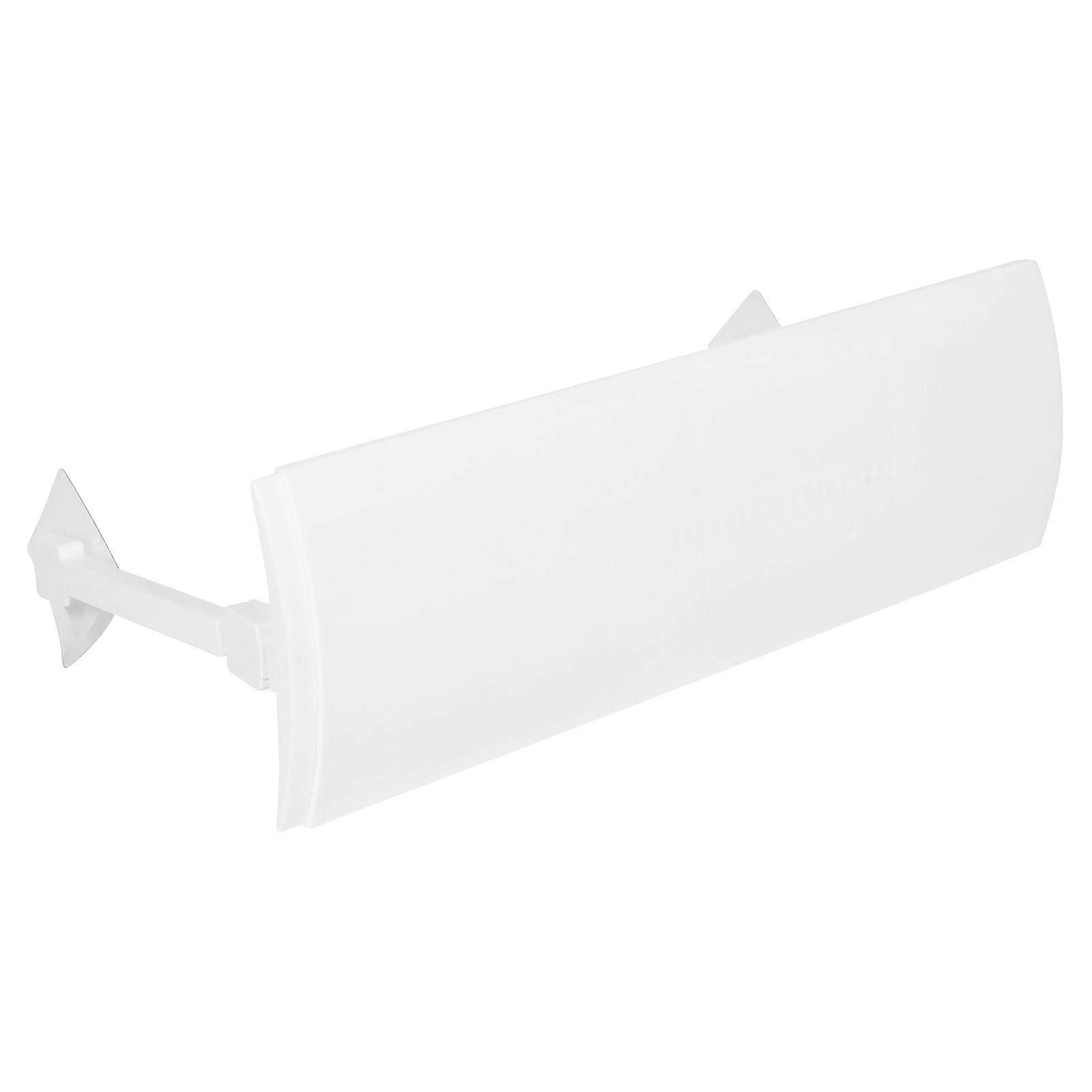 מגן שמשות מזגן מתכוונן לפתחי אוורור בחדר, תושבת מסיט אוויר אוניברסלית, PP לבן