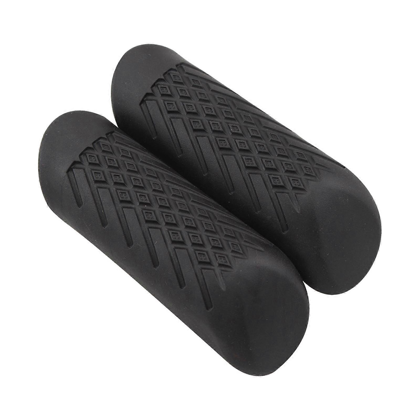2pcs Motorcycle Crash Bar Front Guard Covers Rubber Engine Guard Pads Replacement Highway Crash Bar Protector Black