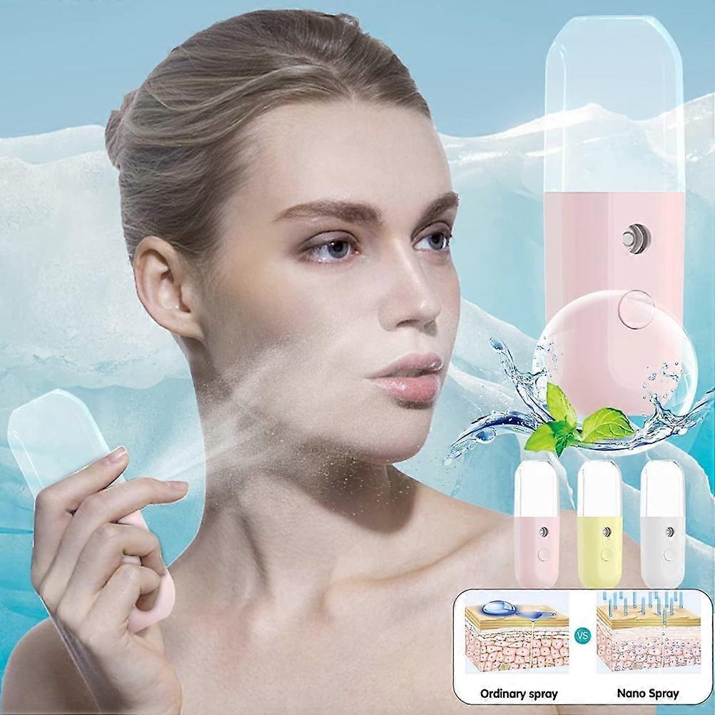 Portable Mist Sprayer Handheld Water Replenisher Hydration Instrument USB Rechargeable Moisture Spray Face