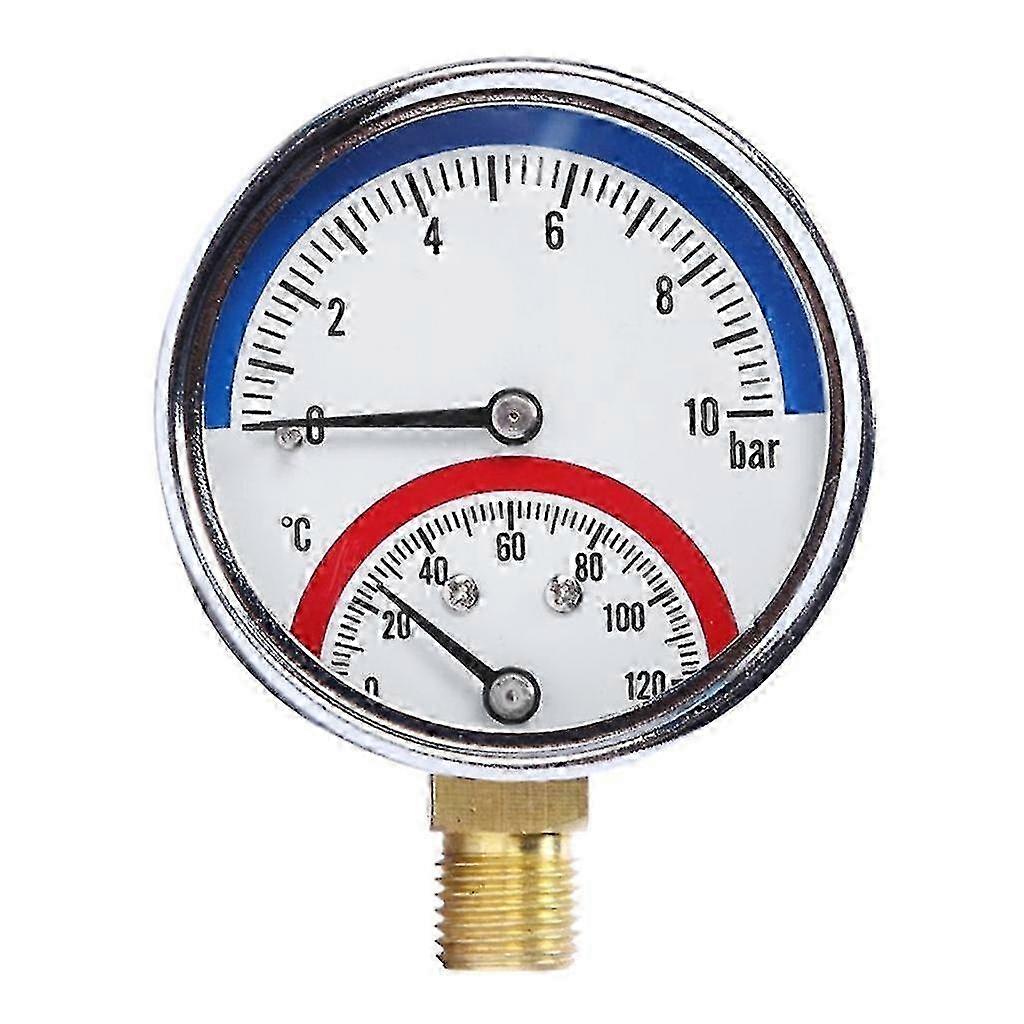 ZENGO High Precision Thermo-manometer G1/4 Thread Reliable Easy Installation