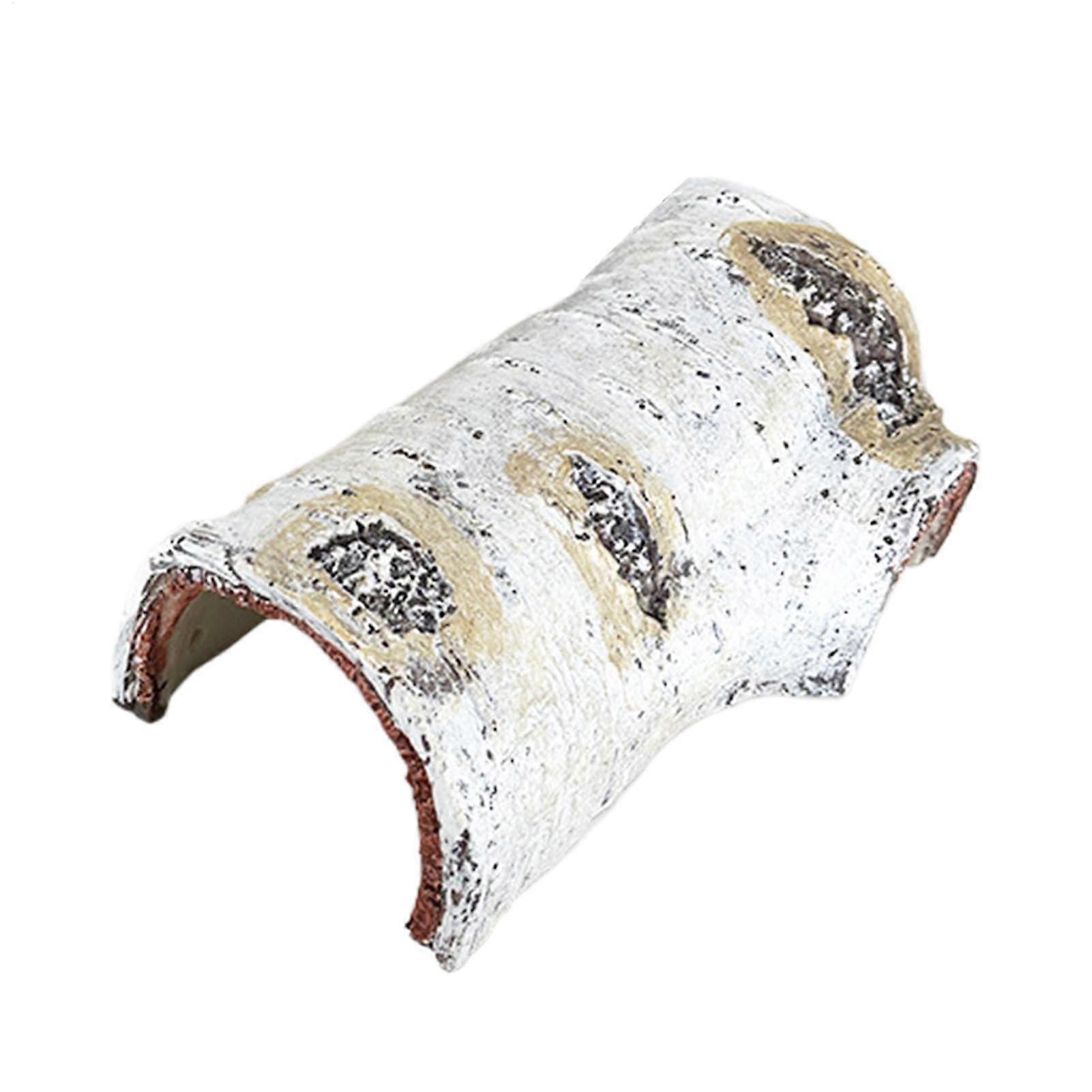 Reptile Habitat Cave, Gecko Climbing Toy, Resin Simulation Nest for Spiders, Frogs, Hermit Crabs, Lizards, Snakes Small A