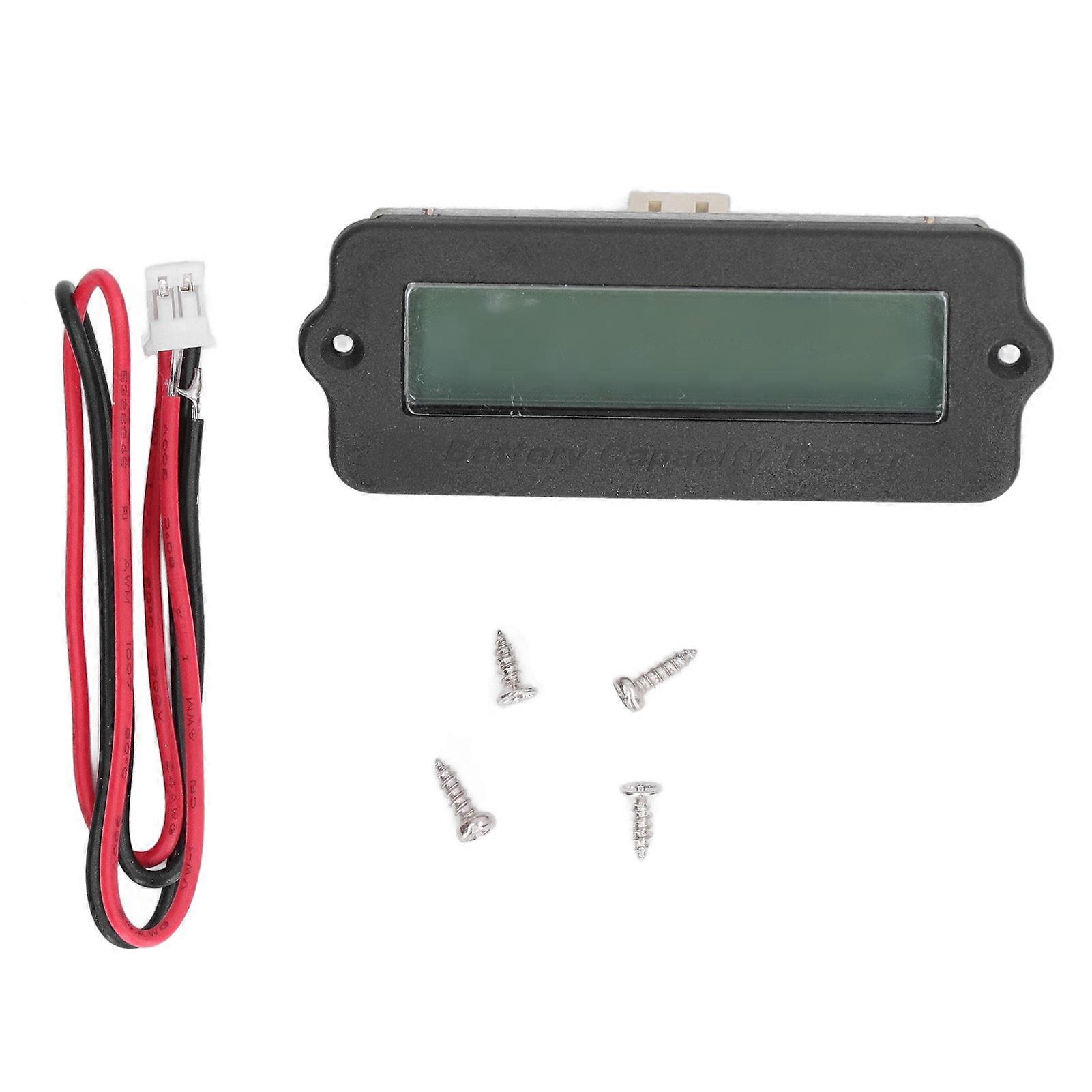 Lithium Ion Battery Monitor Yellow Backlight ABS HD Electric Display Waterproof Battery Capacity Voltage Indicator 3 String