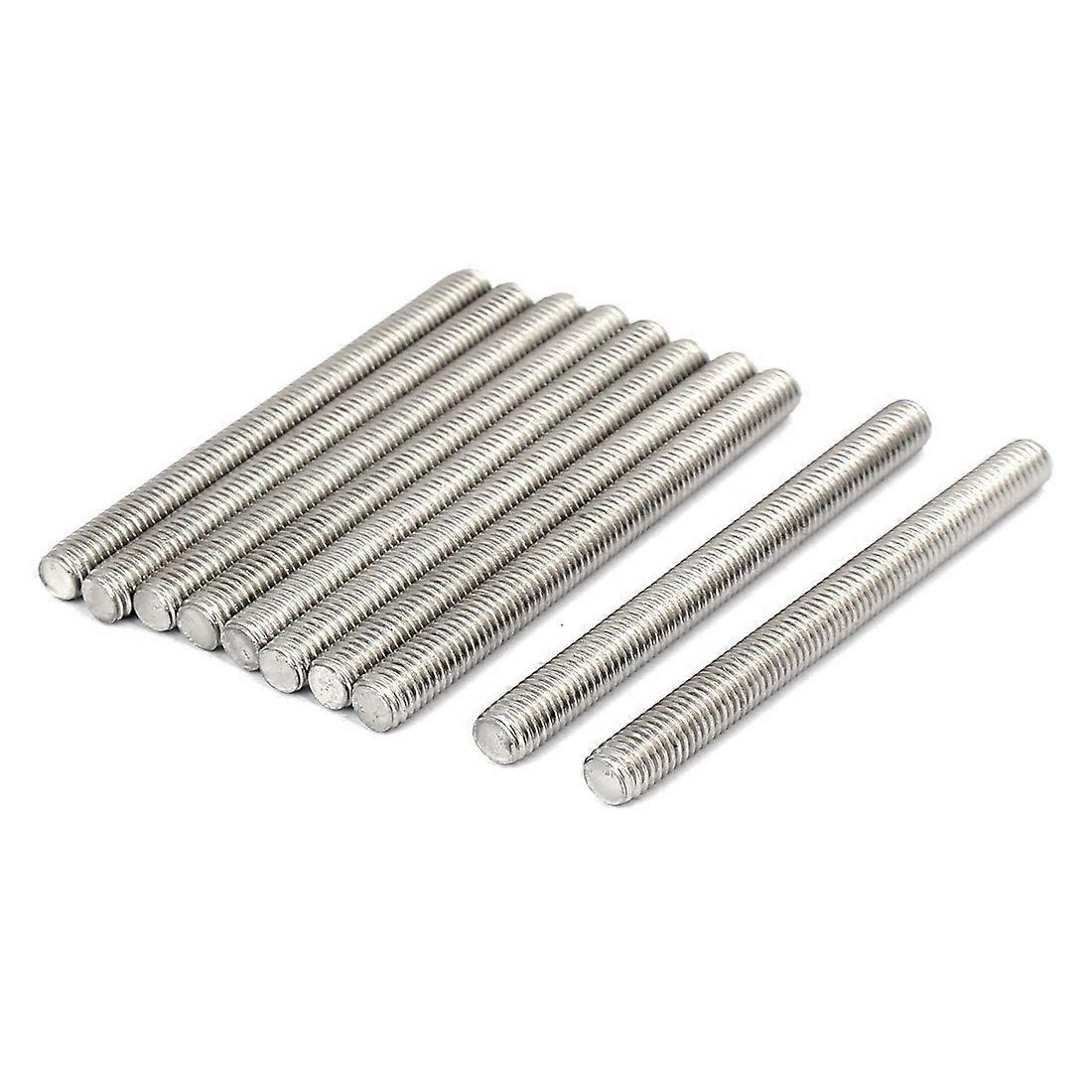 Pack of 10 M8 x 90mm Stainless Steel 304 Threaded Rods for CNC Machine Tools