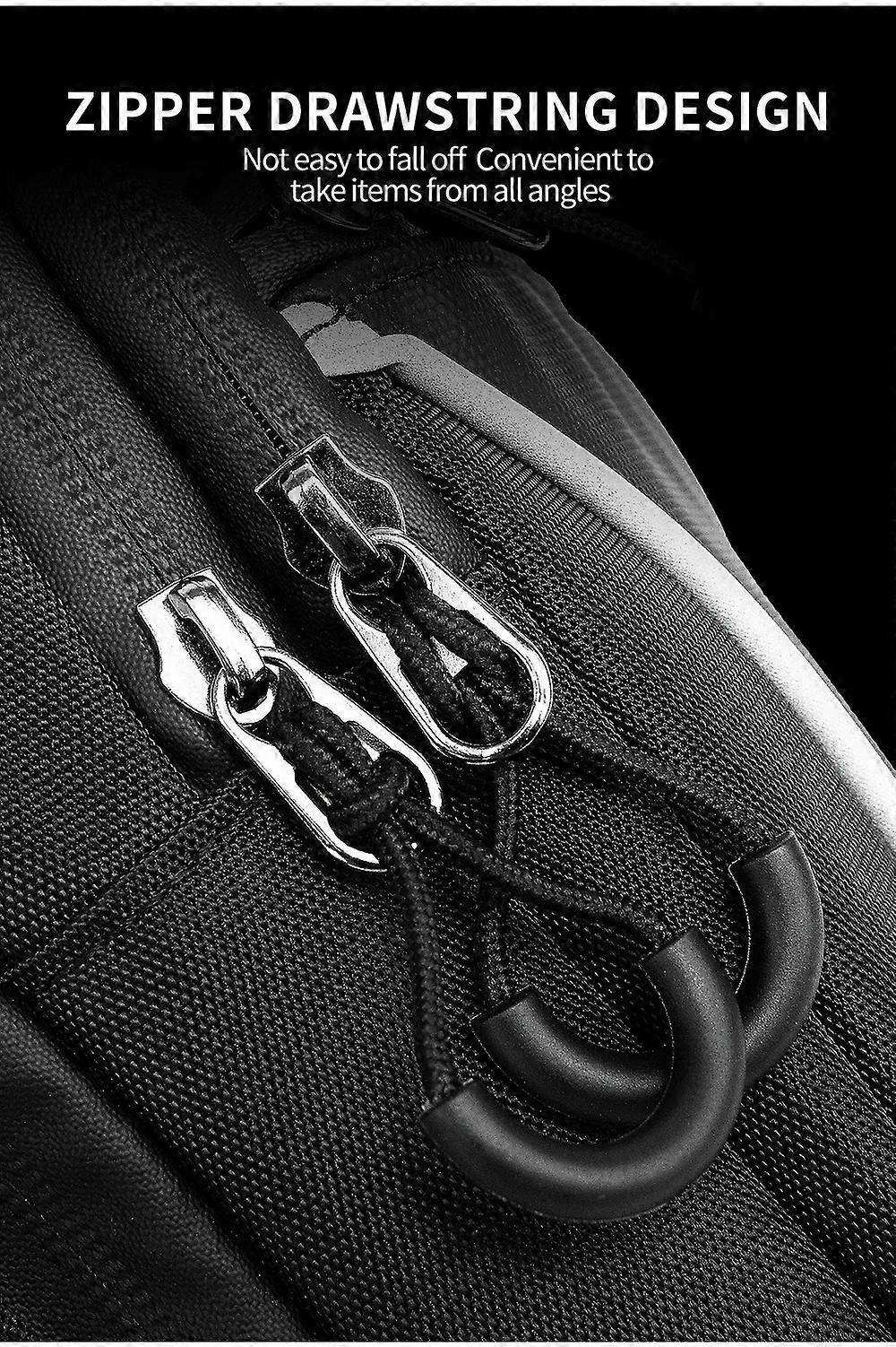 WOSAWE 20L Black Motorcycle Rear Seat Tail Bag – Waterproof, Extended Saddlebags, Universal Fit