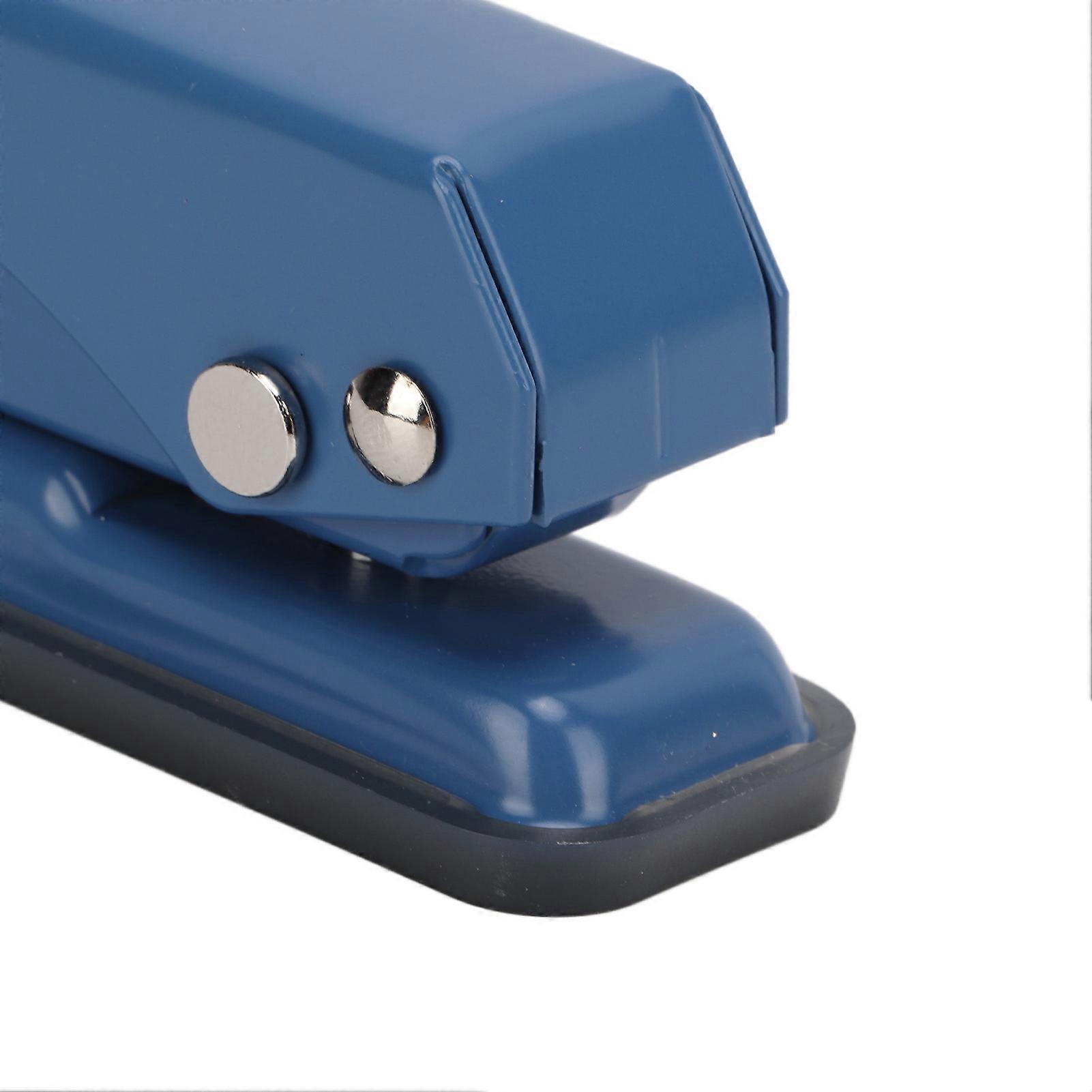2pcs Hole Puncher Single Navy Blue Leverage Structure Punching Tool for Office Home School