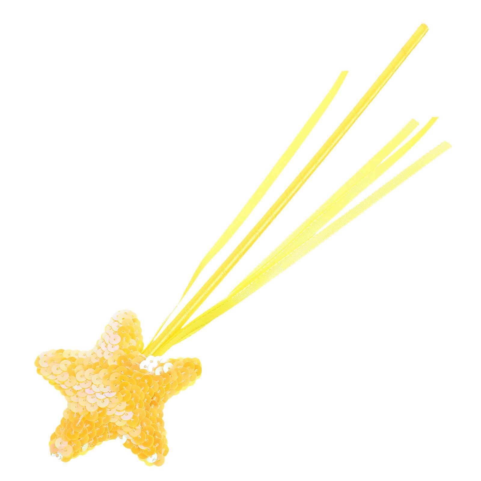 Yellow Star Cat Toy for Interactive Play and Lasting Fun Plastic