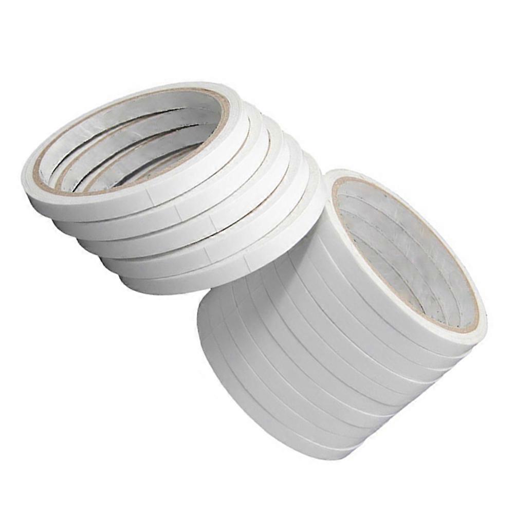 Double Sided Adhesive Tape for Office, Crafting, Scrapbooking Strong Sticky Melting Tape for Card Making and DIY Projects White