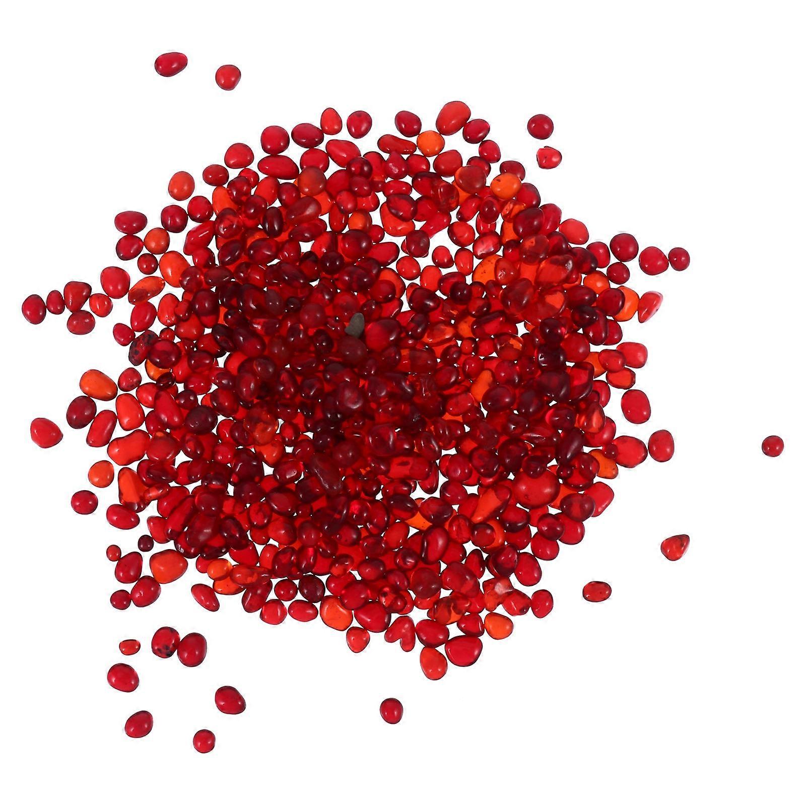 Colored Aquarium Pebble for Pet Owners and Craft Makers Crystal- 500g Set