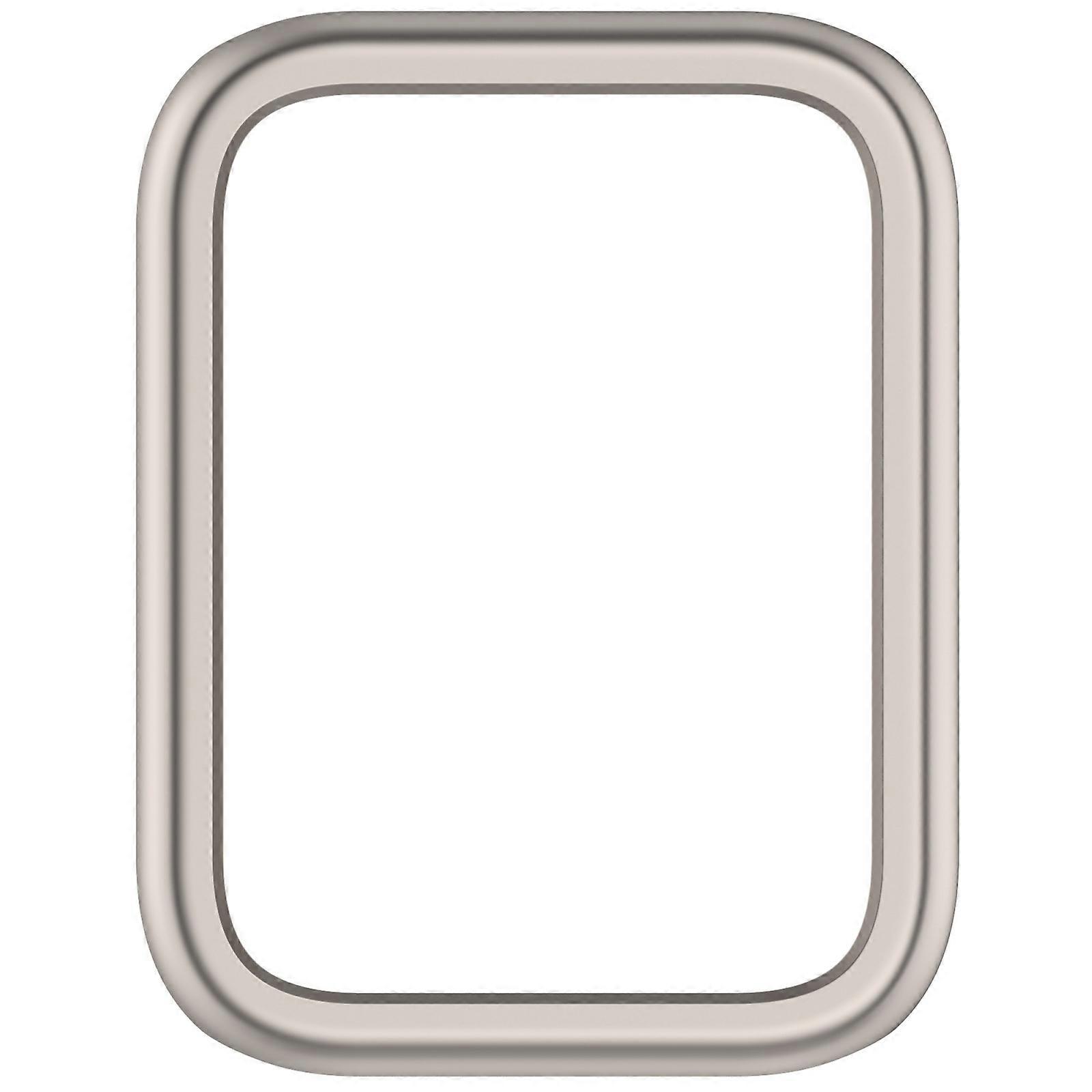 Smartwatch Cover PC Case for band 9 Half Coverage Scratchproof Housing Hollow Watch Case Frame Bumper Shell starlight color