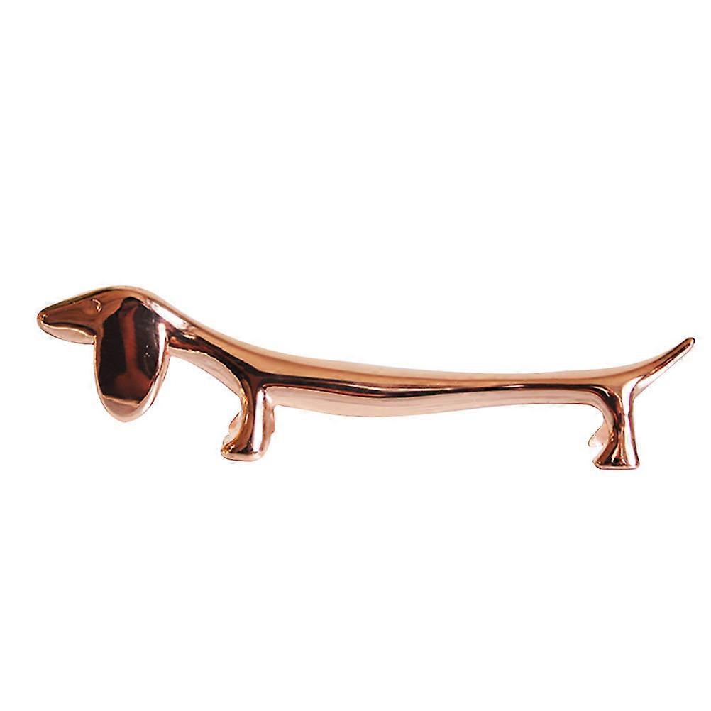 Chopstick Rest Holder Dog Shaped Zinc Alloy Tableware Organizer for Dining Table Use 1Pack