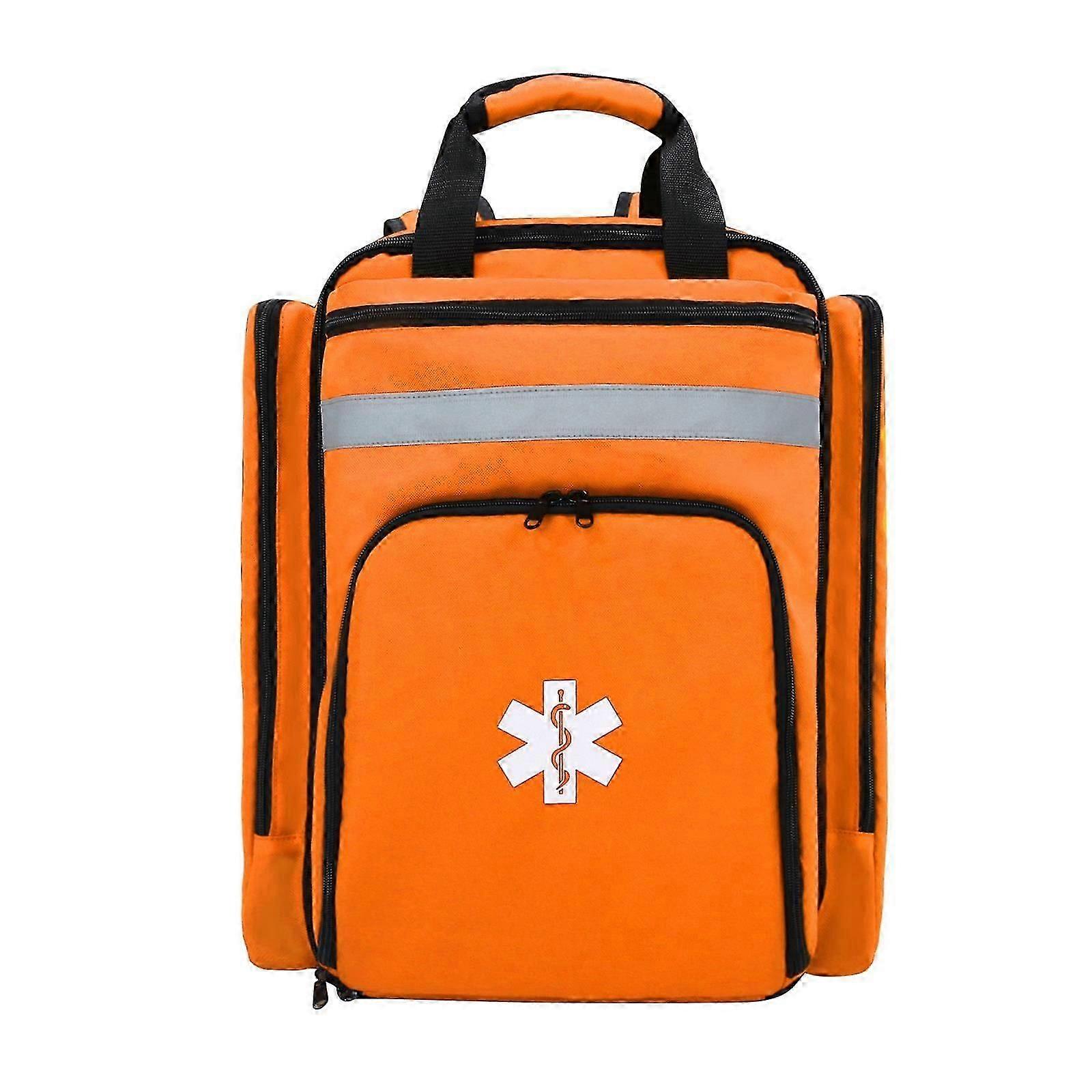 First Aid Bag Multi-Pocket Empty Emergency Backpack First Responder Trauma Bag