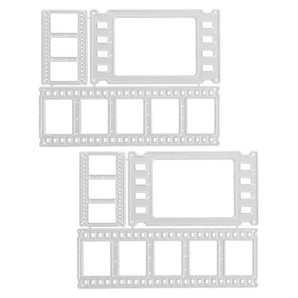 Metal Cutting Dies for Scrapbooking with Durable Carbon Steel and Smooth Edges Silver for Decoration Versatile Shapes 2 Sets