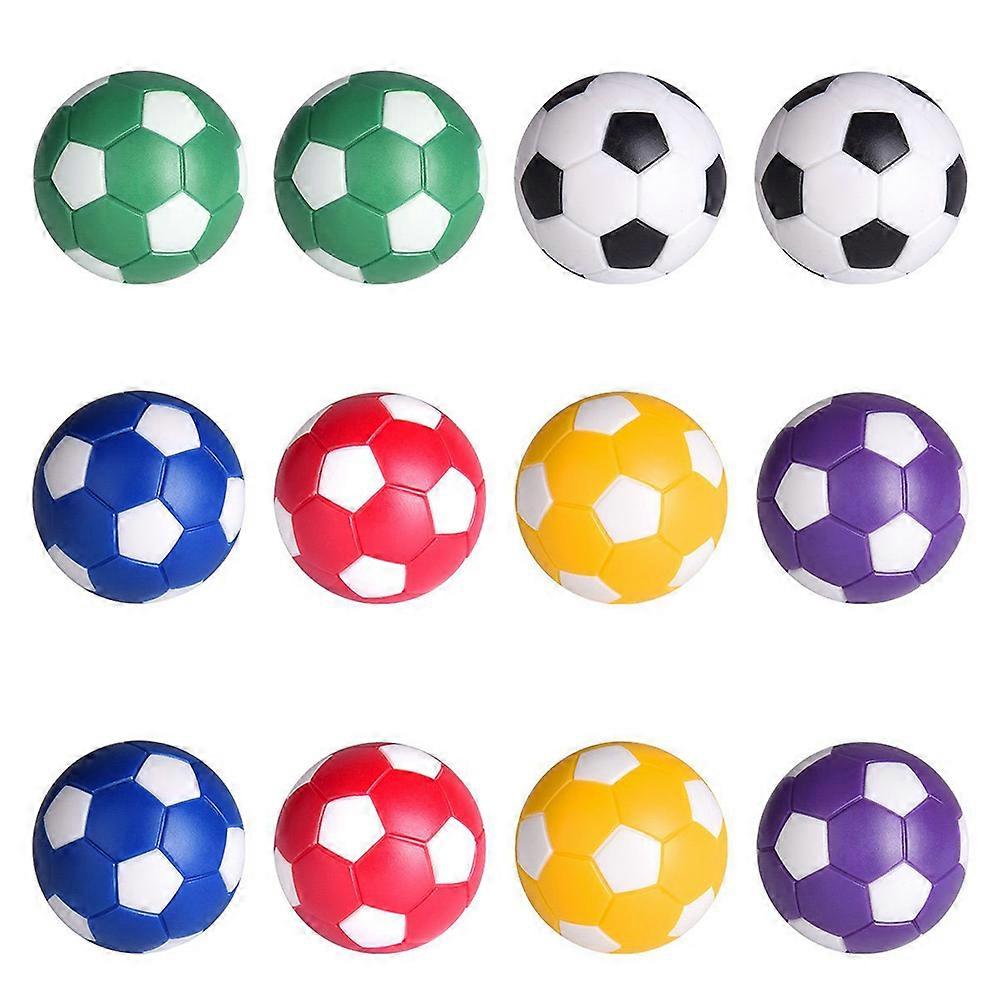 Soccer Table Game Replacement 24Pcs Table Soccer Foosballs Mini Official Tabletop Soccer Game Ball Accessory Black and White Rainy Day Activity