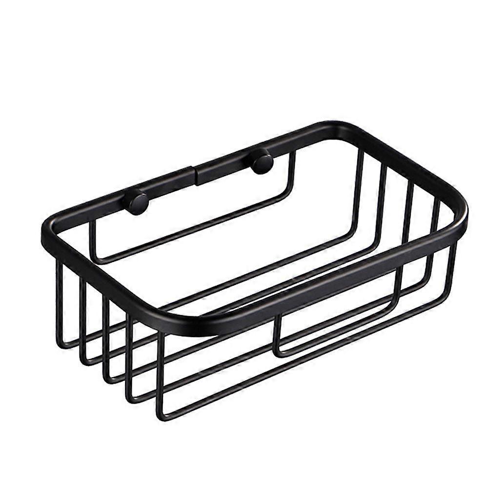 Black Aluminum Tissue Box with Suction Cup for Bathroom Use No Punching Required 1PC