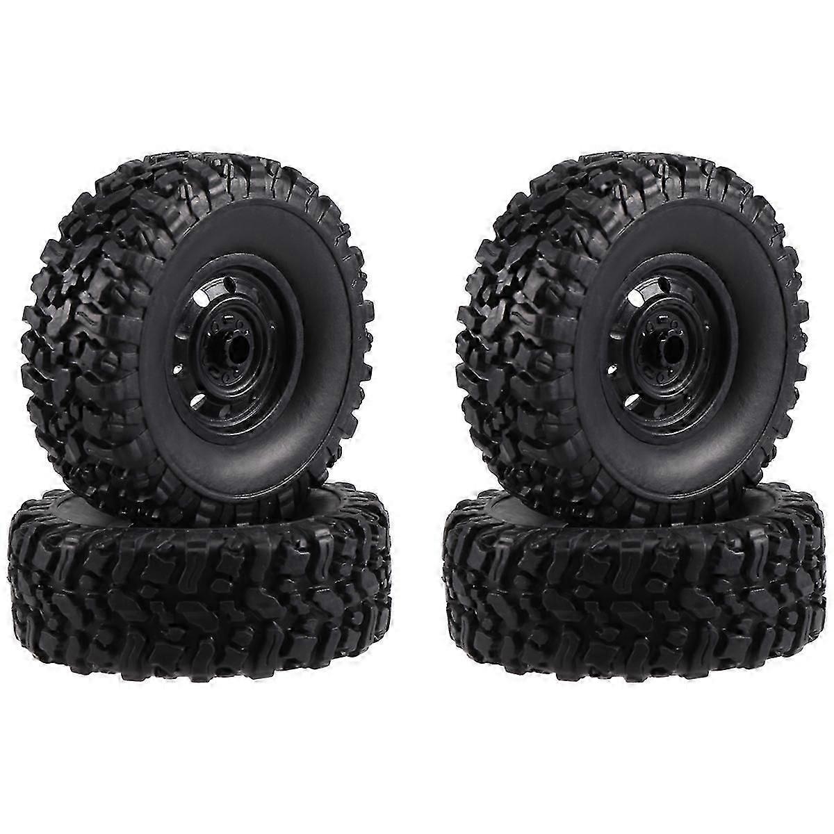 4Pcs 65mm Tire Tyres Wheel for MN D90 D99S MN-90 MN91 MN98 MN99S WPL C14 C24 C24-1 C34 B14 B24 B36 R