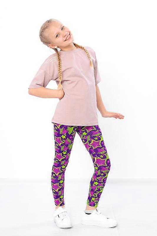 Leggings para meninas – Ajuste de algodão macio e cós flexível, Qualquer estação, HC 6000-043