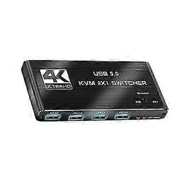 4k Switch Kvm Switch Usb 2 In 1 Switch For Computer Monitor Keyboard And Mouse Edid / Hdcp