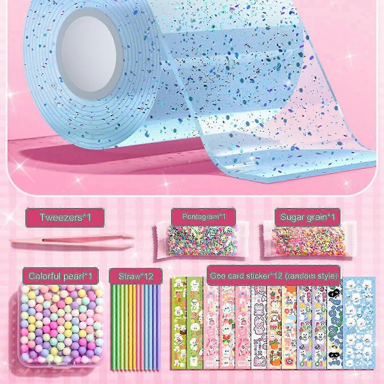 Nano Tape Bubble Kit For Kids With Step-by-step Video Tutorials, Nano Double Sided Adhesive Gel Grip Traceless Tape Nano Magical Tape Bubbles-B